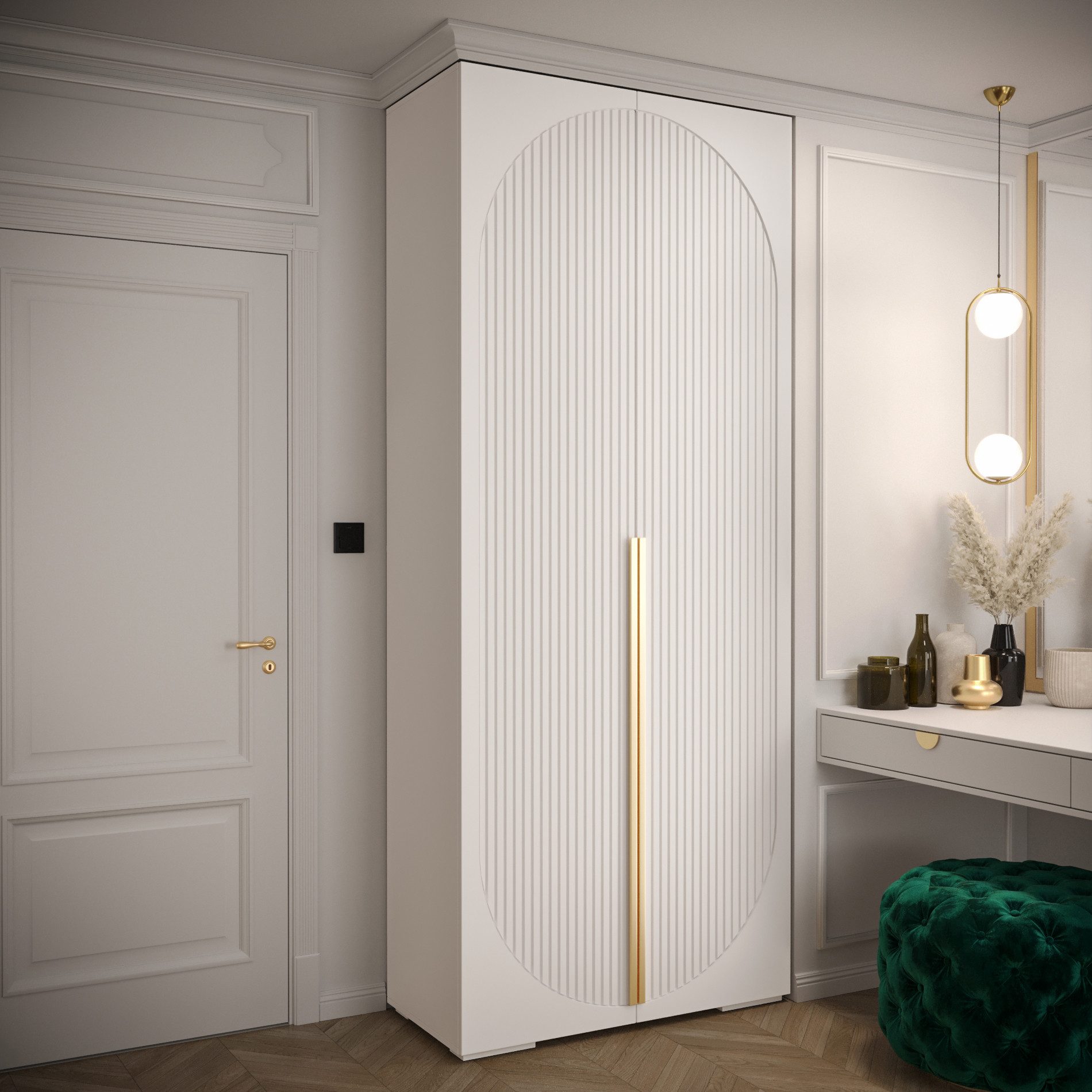 ABIKS MÖBEL Drehtürenschrank MANHATTAN RYFEL 5 günstig online kaufen