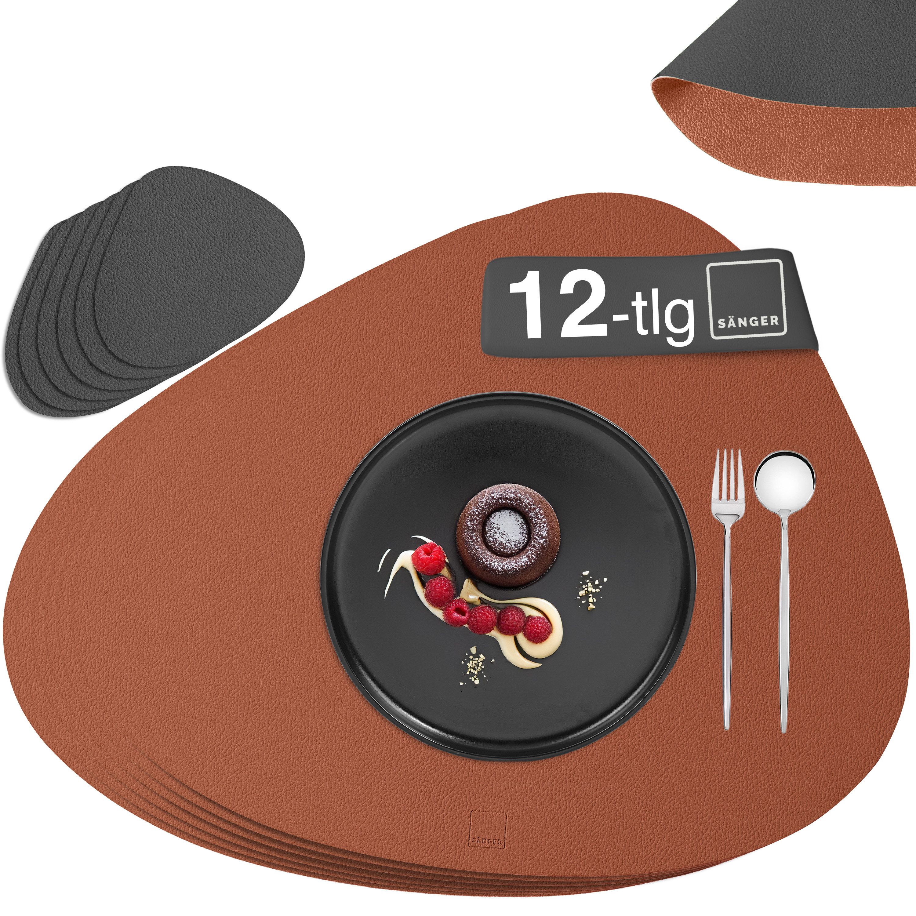 SÄNGER Platzset aus Kunstleder, (Set, 12-St., günstig online kaufen