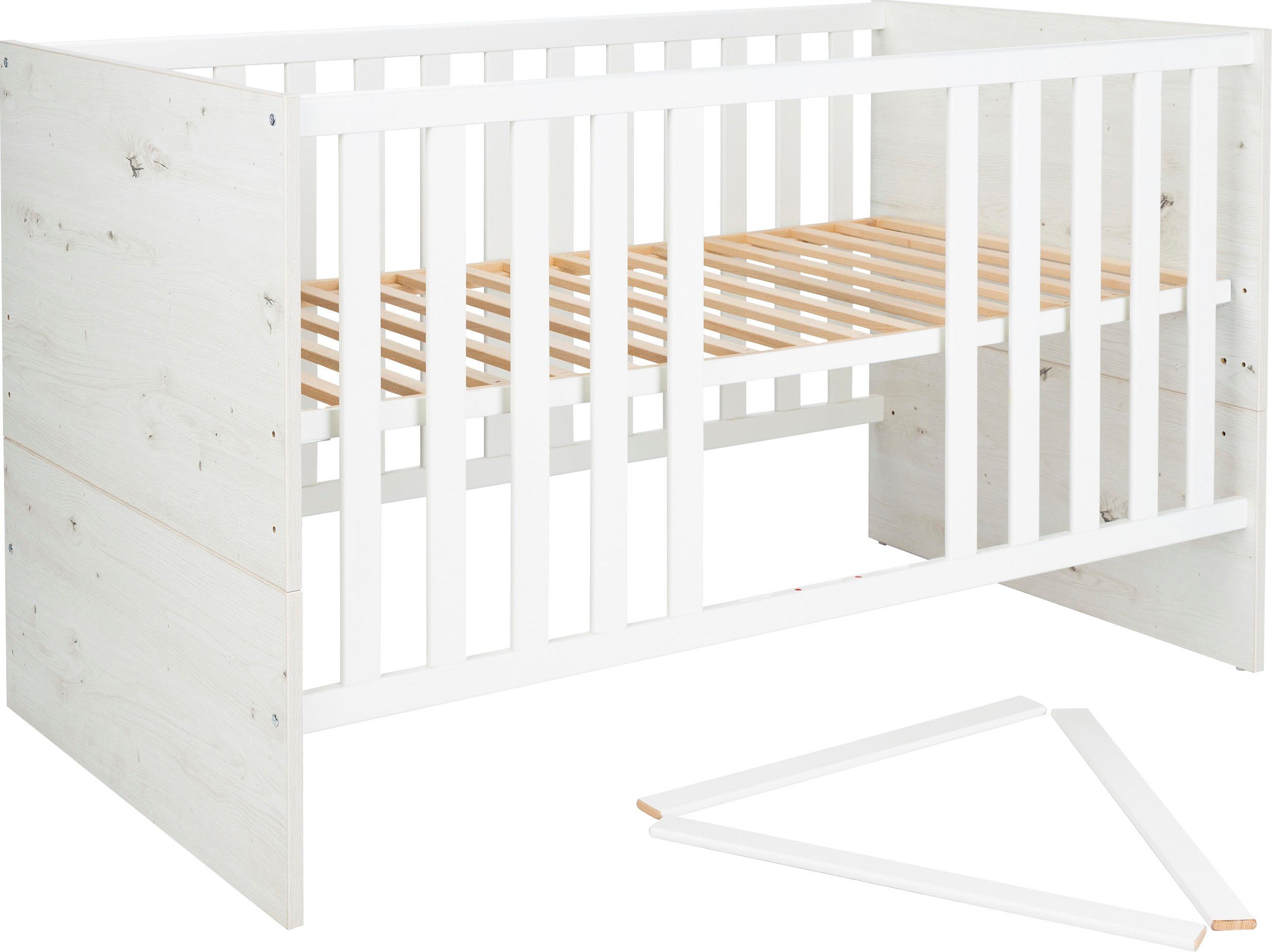 arthur berndt Babymöbel-Set Babyzimmer Set »Lavea« 2-teilig, (Spar-Set, Babymöbel-Set »Lavea« bestehend aus Kinderbett und Wickelkommode)
