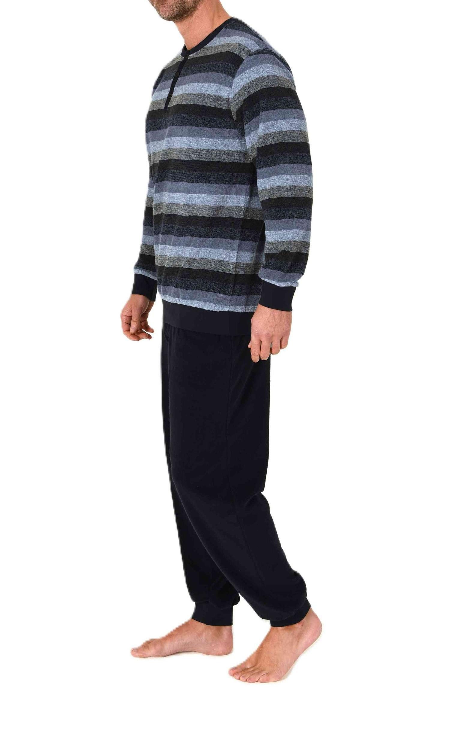 Normann Pyjama Herren Schlafanzug Pyjama lang in Frottee Qualität– auch in Übergröße – Bild 2 von 5