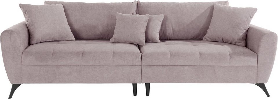 INOSIGN Big-Sofa Lörby, auch mit Aqua clean-Bezug, feine Steppung im  Sitzbereich, lose Kissen