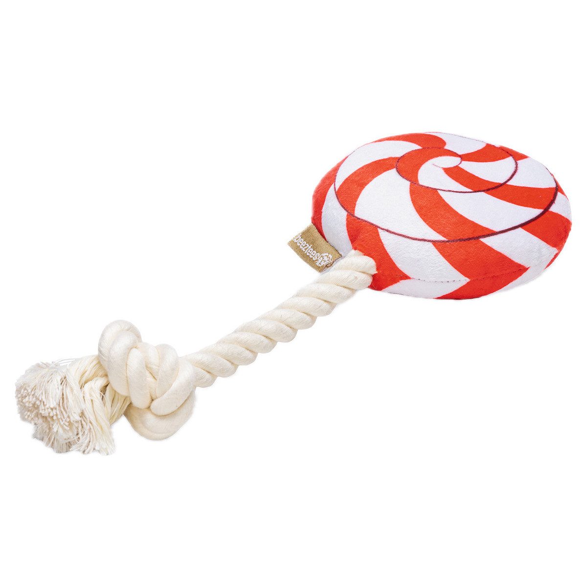 Beeztees Tierkuscheltier Hundespielzeug Weihnachts-Lolly rot/weiß aus Plüsc günstig online kaufen