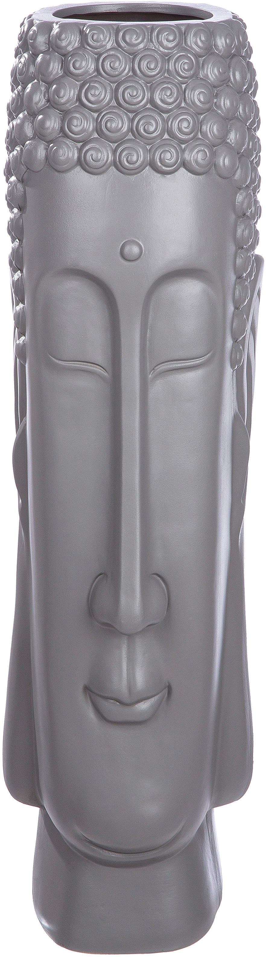 Casablanca by Gilde Bodenvase Bodenvase "Buddha" grau (1 St) günstig online kaufen