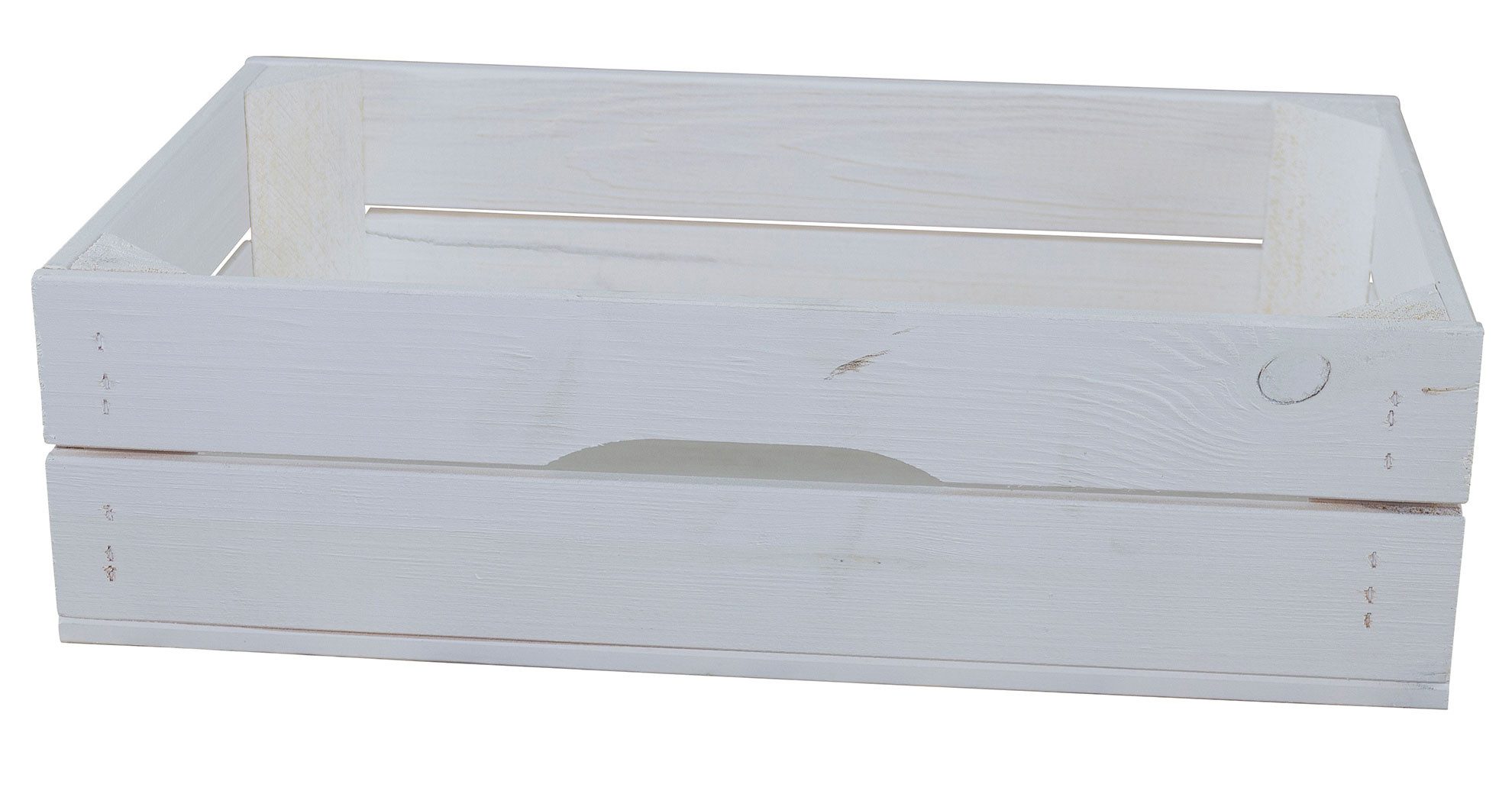 Allzweckkiste Schubladenkiste weiss für die neue Johanna Längskiste Holzkiste Weinki (Spar-Set)