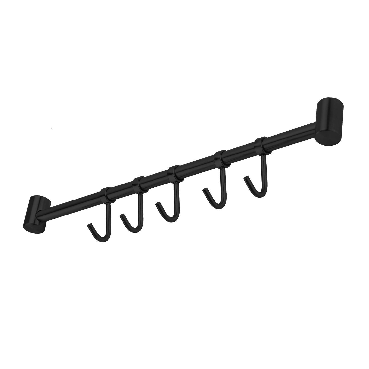 Intirilife Hakenleiste, (1 St., 1x Hakenleiste inkl. Montagematerial), Hakenleiste Küchenstange Hängeleiste Küchenutensilienhalter Edelstahl