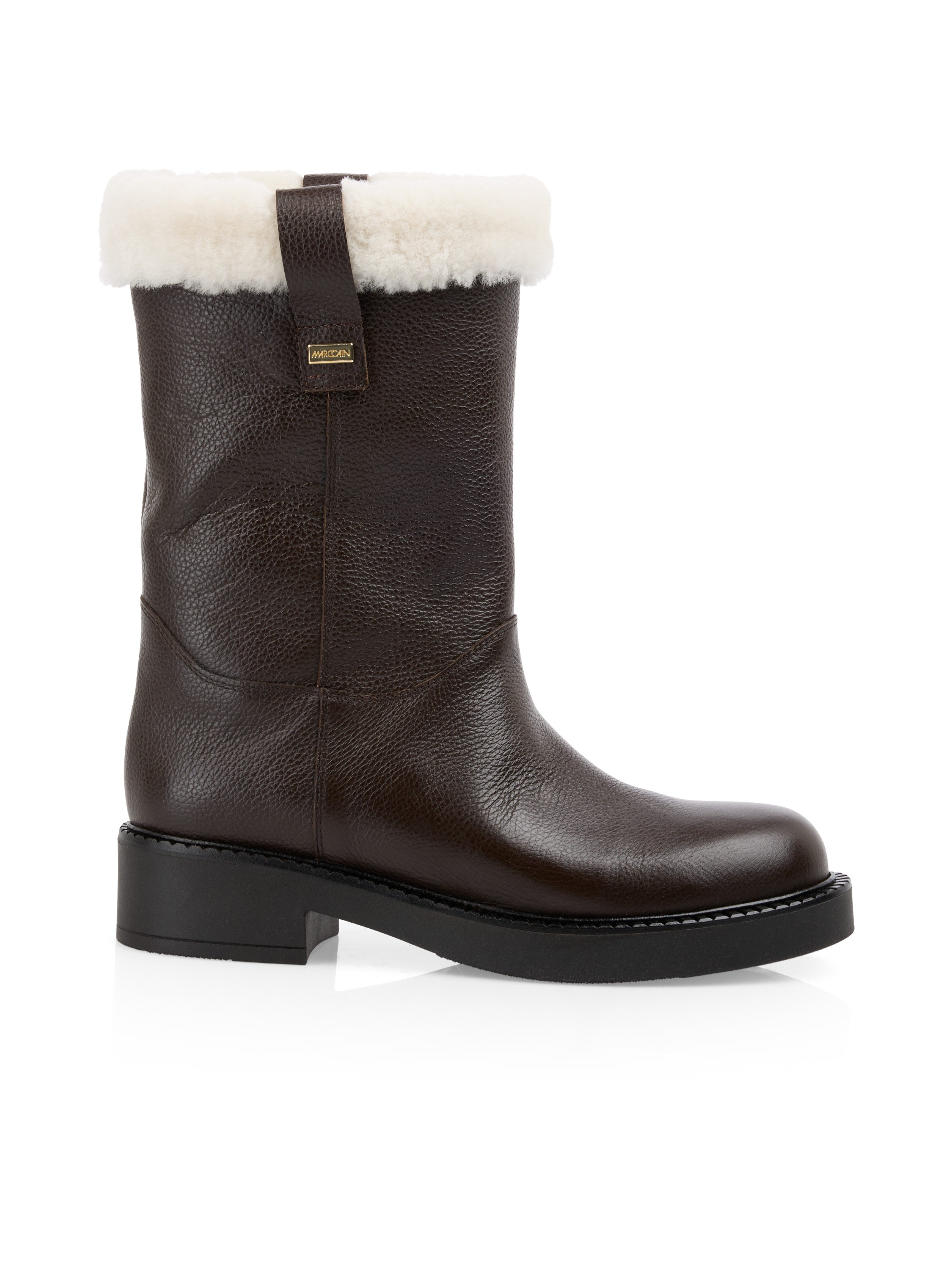 Marc Cain Winterstiefelette Blockabsatz, Kurzstiefel, zum Schlupfen