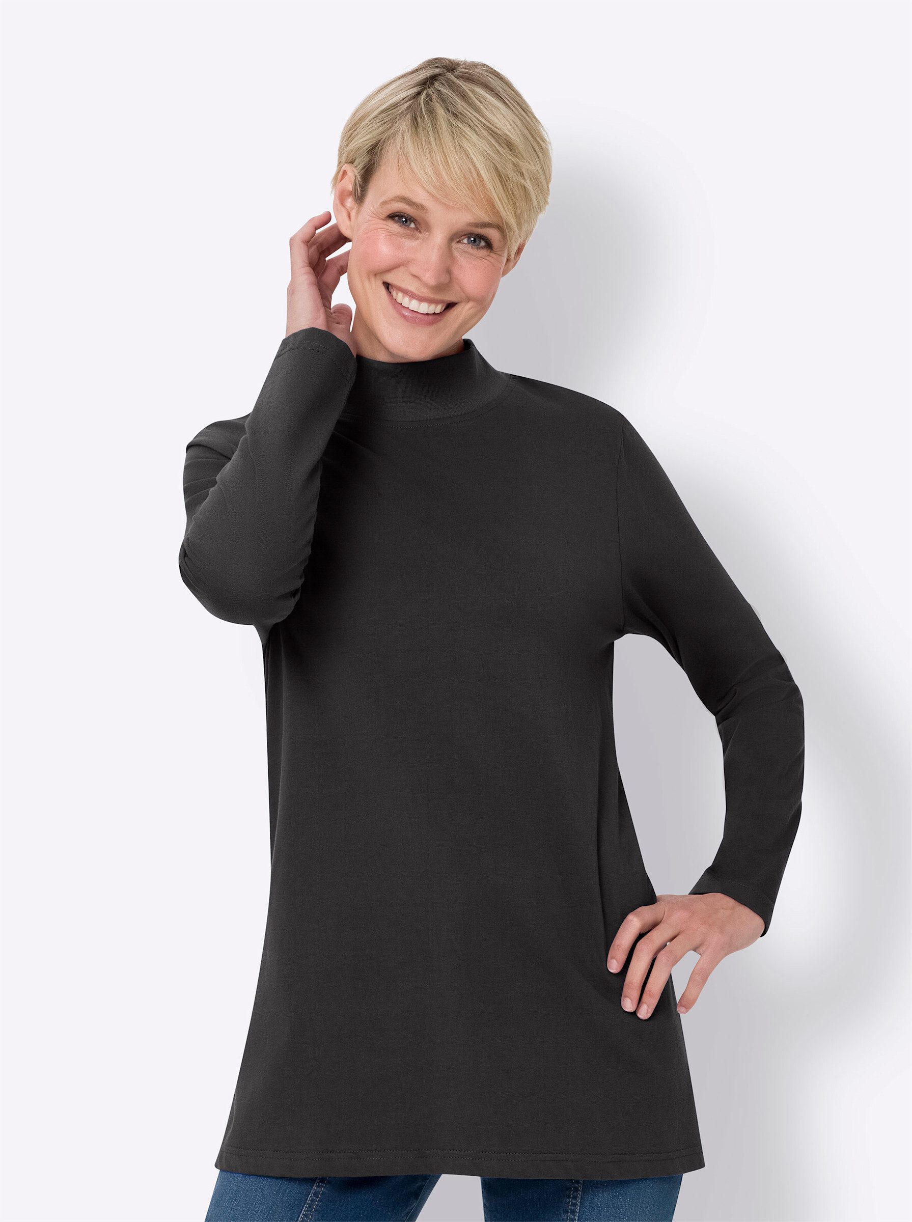 Sieh an! T-Shirt Longshirt Langarm