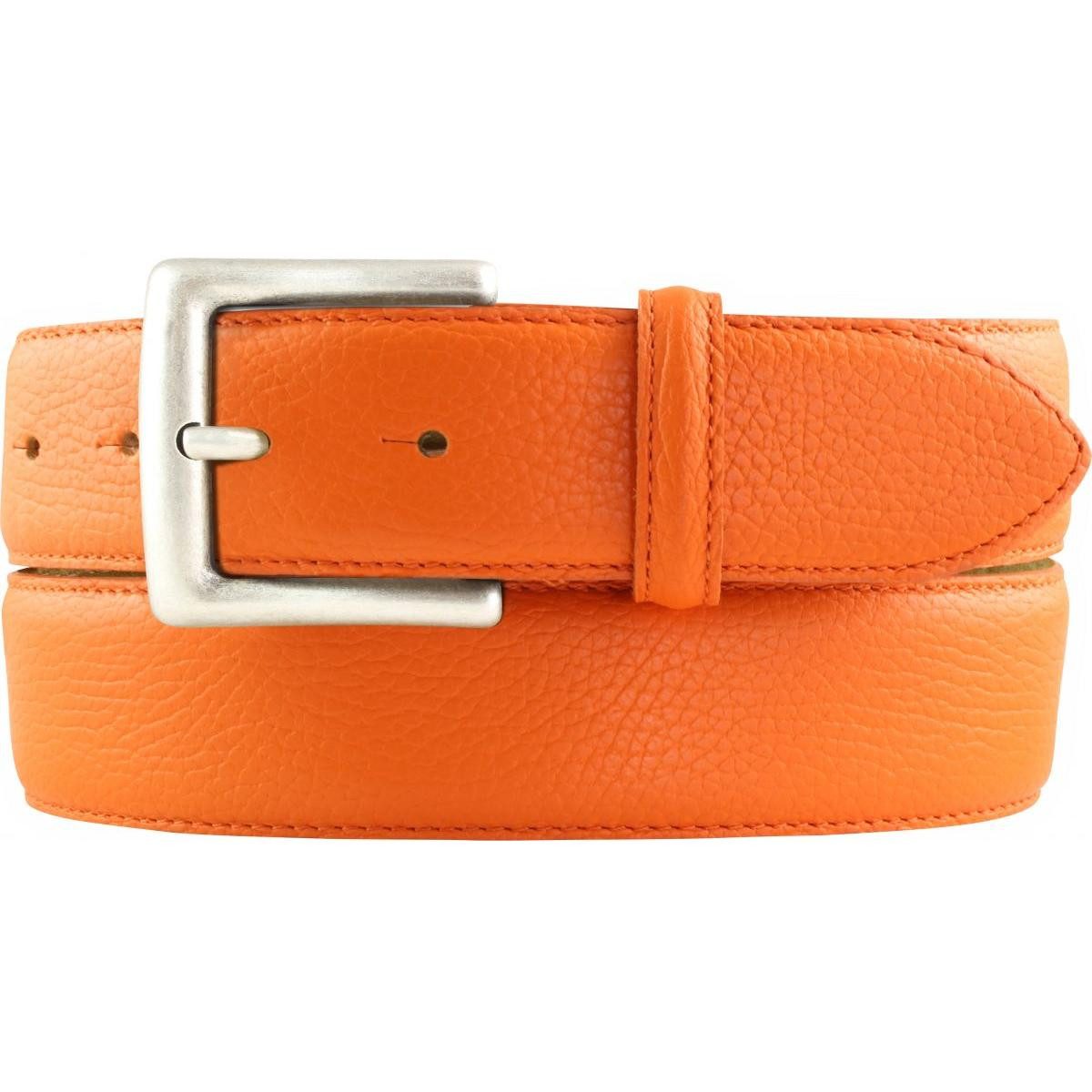 BELTINGER Ledergürtel Herren-Gürtel aus gemasertem Leder mit Steppnaht 4 cm - Trachten-Gürte (1-St)