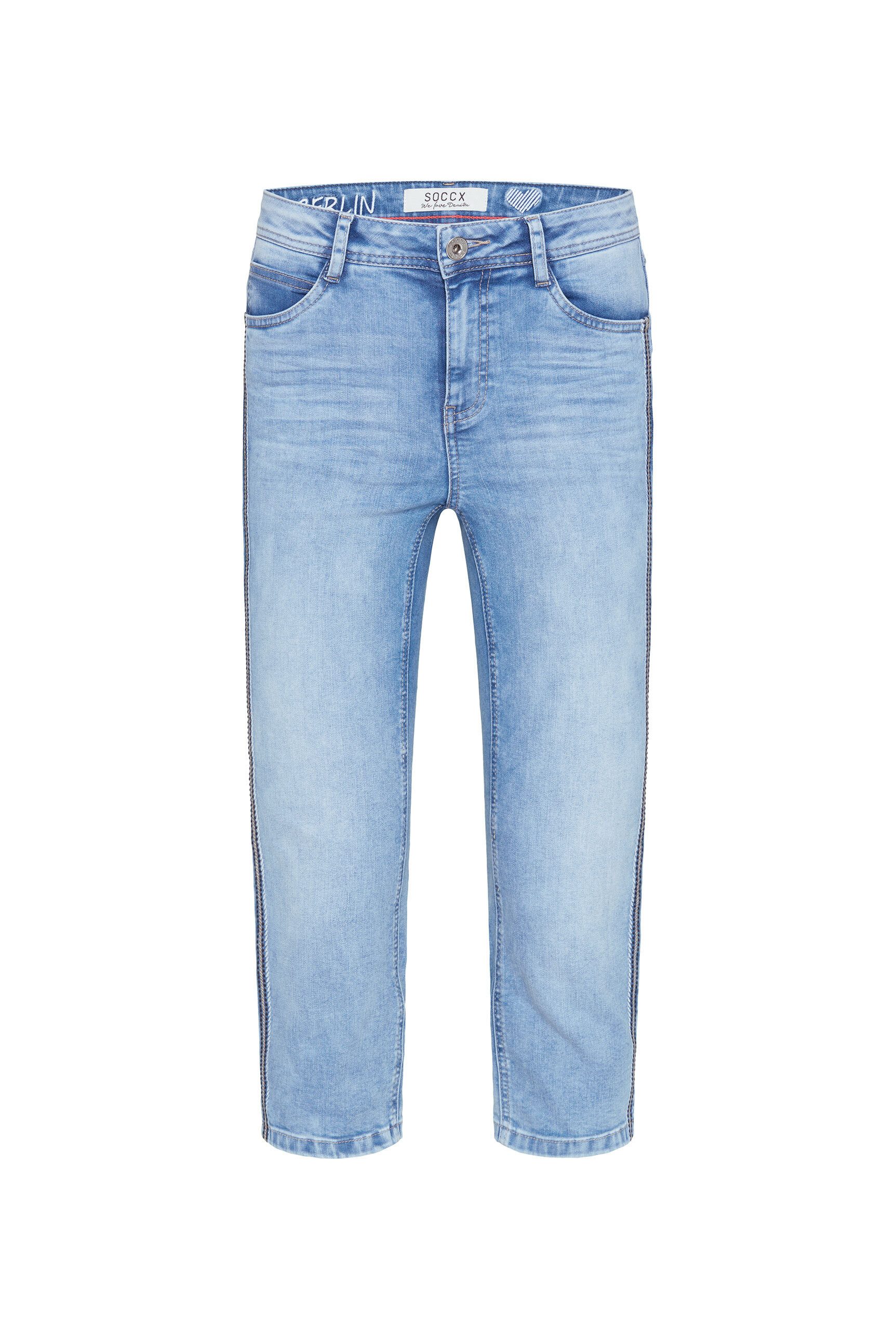 SOCCX Jeansshorts, mit hoher Leibhöhe günstig online kaufen