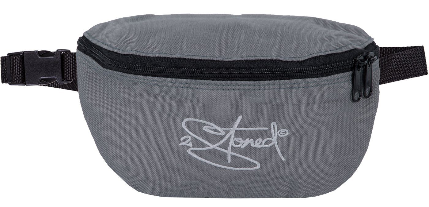 2Stoned Bauchtasche Hüfttasche Classic mit Stick für Erwachsene und Kinder, mit Reißverschlussfach auf der Rückseite Dunkelgrau
