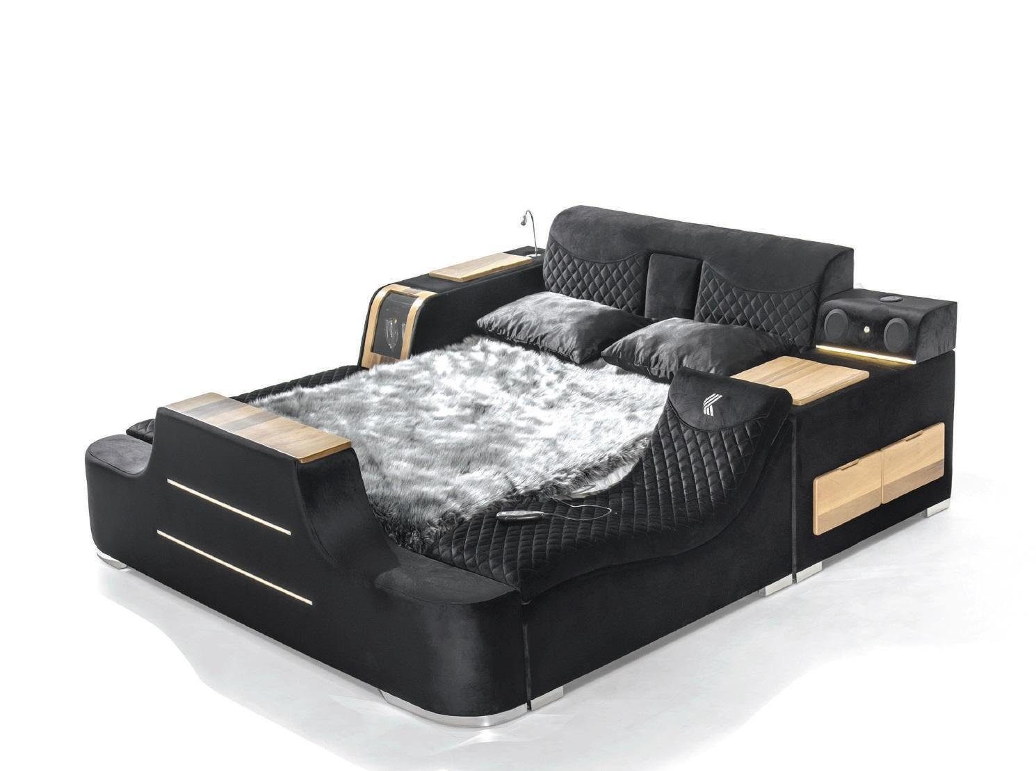 JVmoebel Bett »Multifunktion Bett mit tv Lift Fernseher Betten Doppelbett  Schlaf«