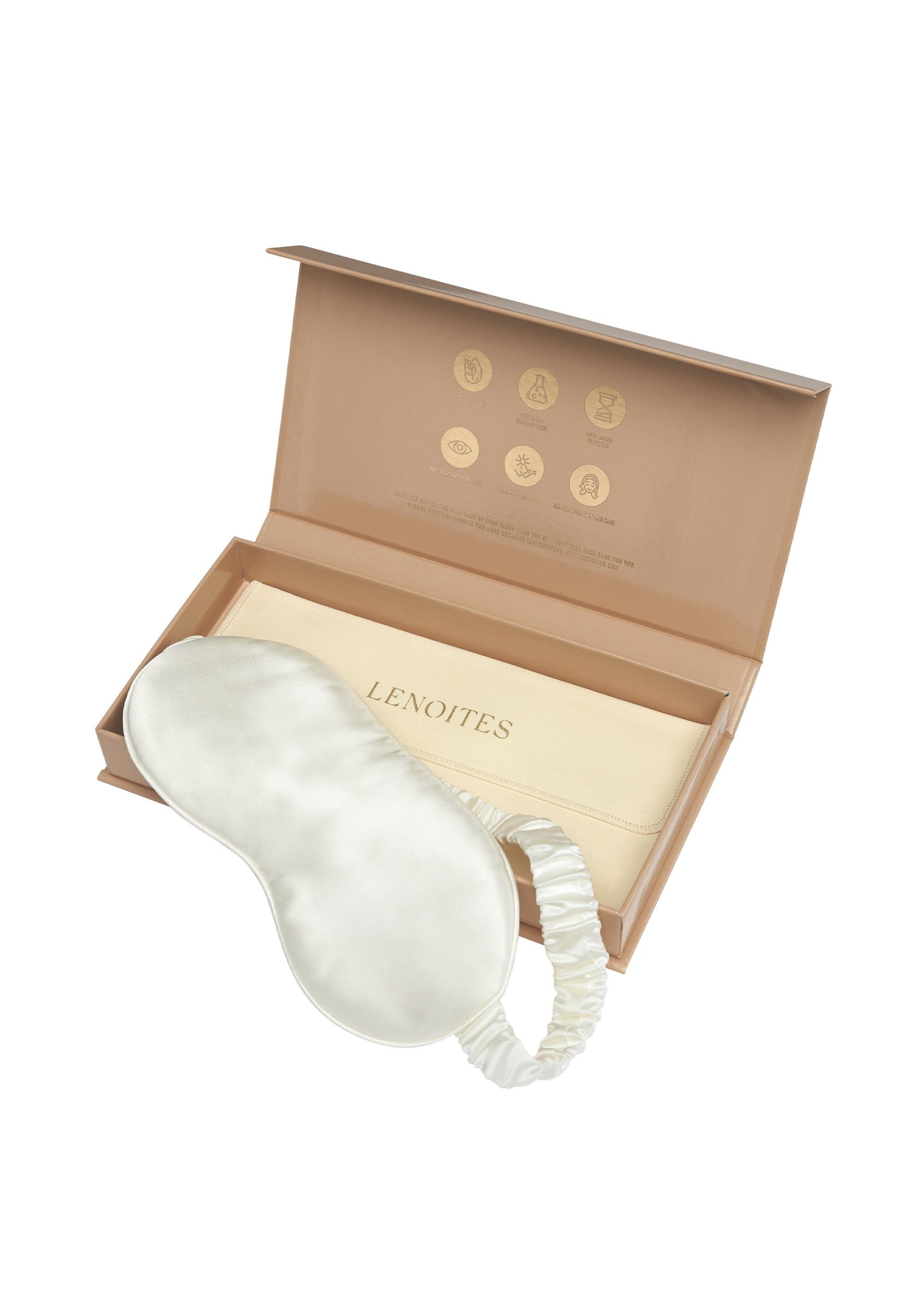 Lenoites Schlafmaske Comfort Sleep, aus Maulbeerseide