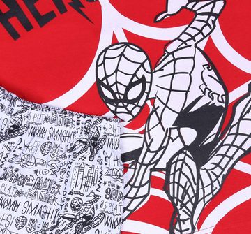 Sarcia.eu Schlafanzug Rot-weißes, kurzes Jungenpyjama/Schlafanzug Spider-Man 12 Jahre