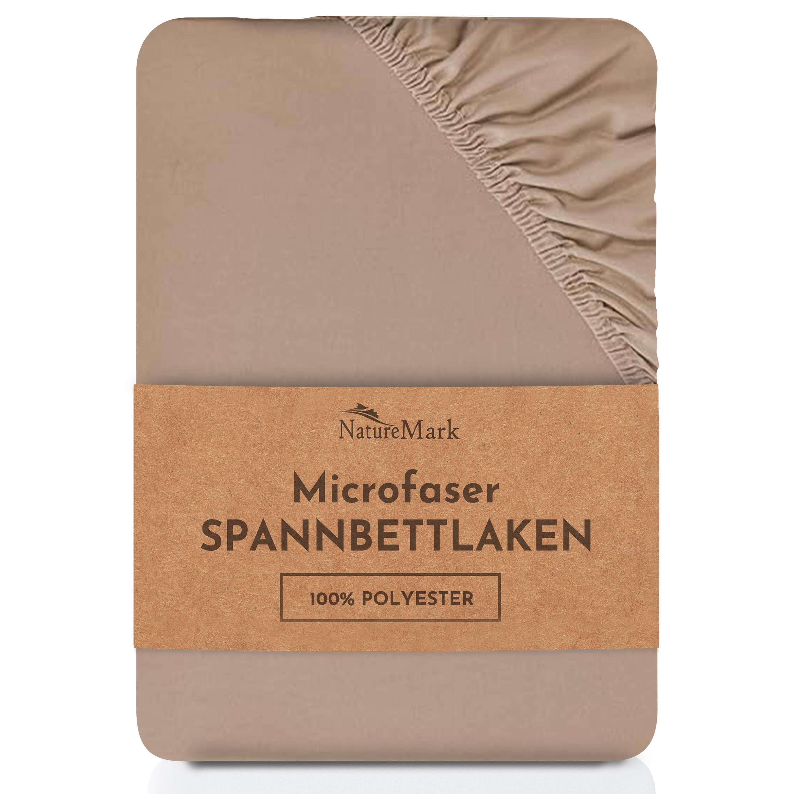 NatureMark Spannbettlaken Mikrofaser Spannbetttuch, Polyester, Gummizug: ru günstig online kaufen