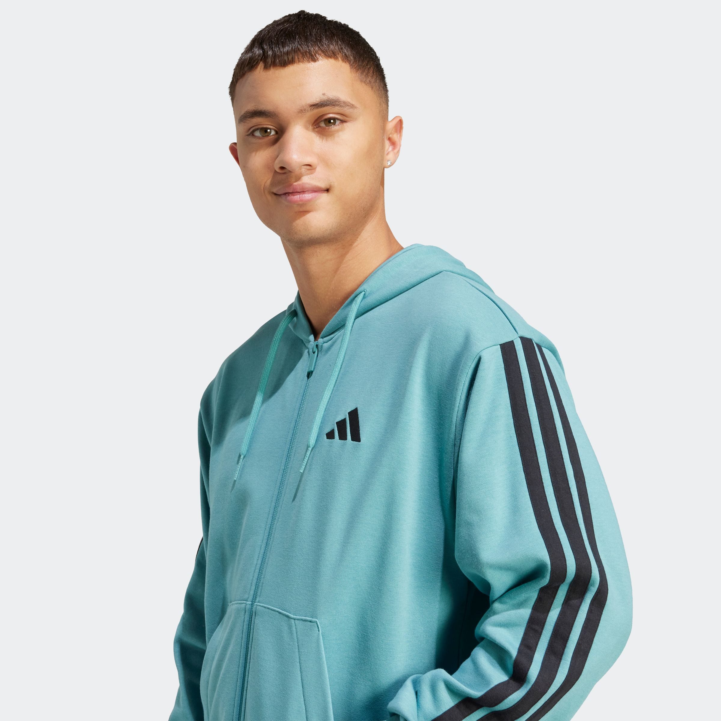 adidas Sportswear Kapuzensweatshirt ESSENTIALS 3-STREIFEN FRENCH TERRY