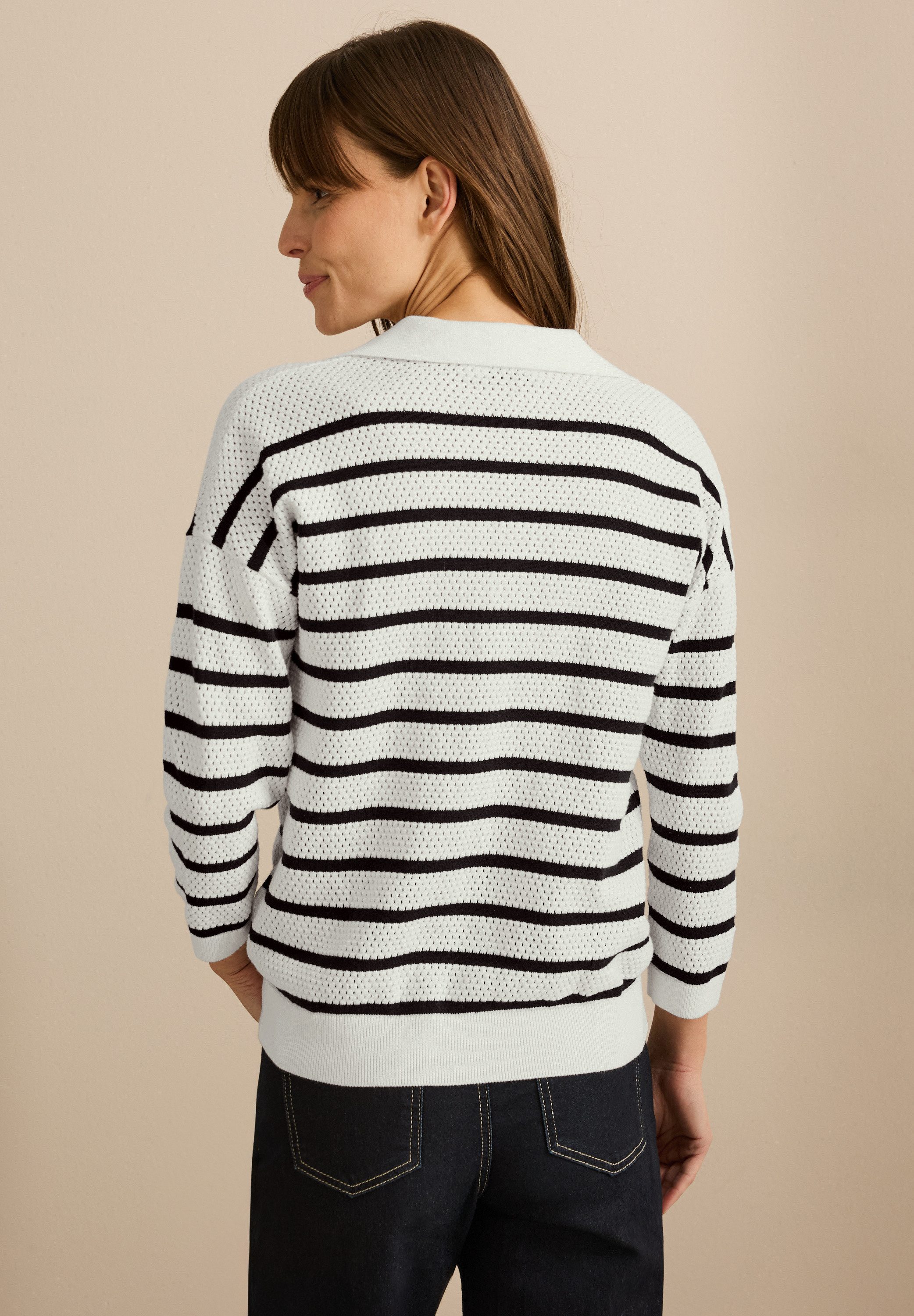 CECIL Strickpullover aus reiner Baumwolle
