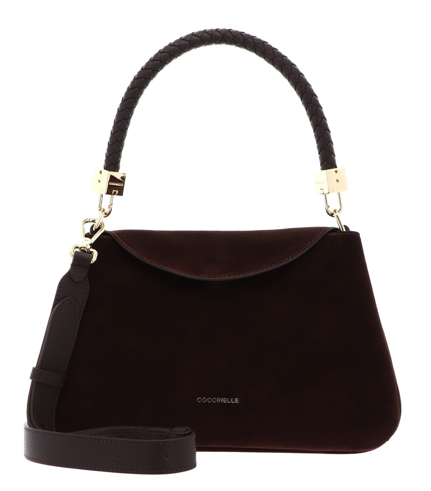 COCCINELLE Handtasche Handbag Suede Leath. / Grained Le., aus echtem Rindsleder