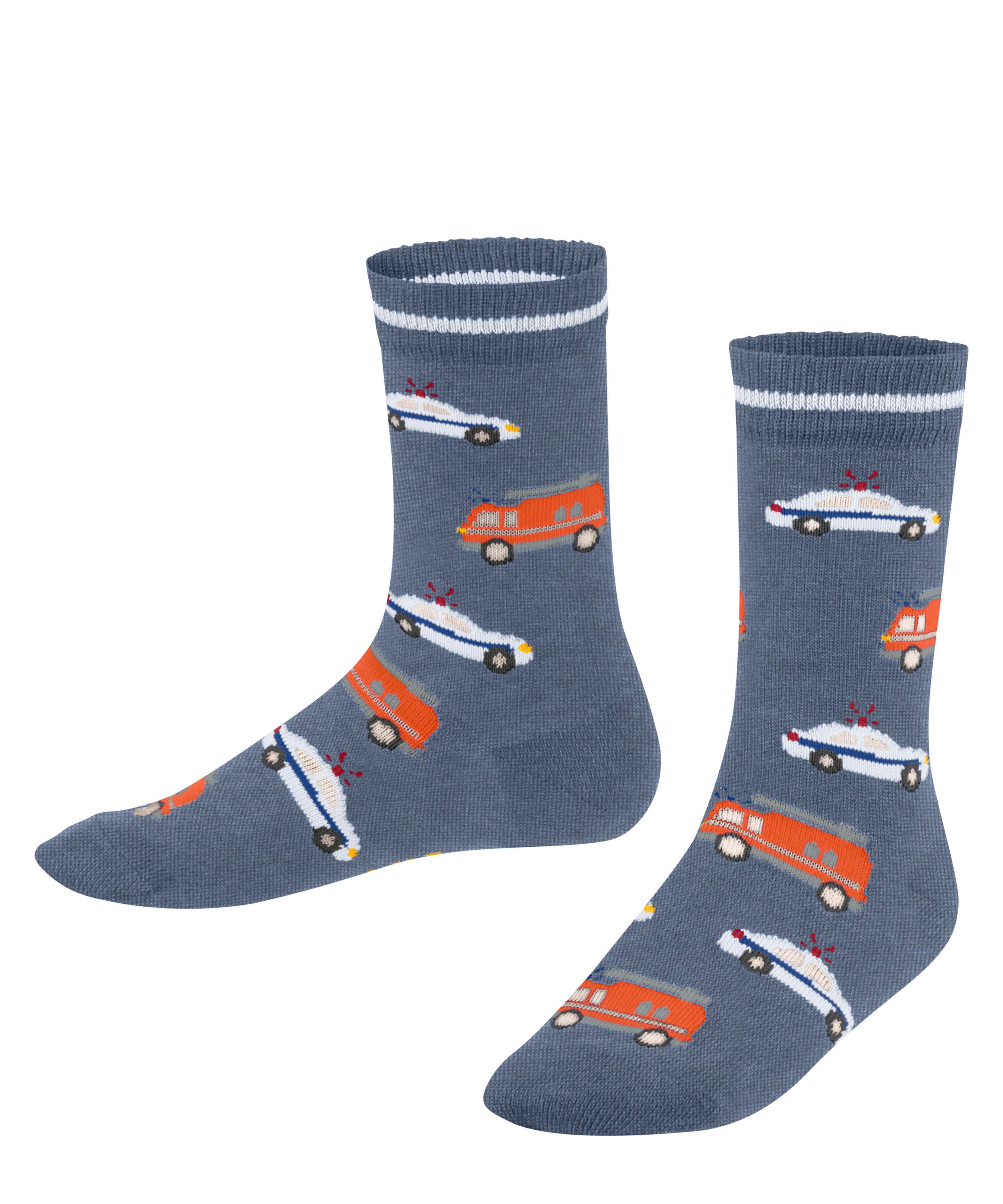 Socken Police and Fire Cars Socken mit weicher Baumwolle