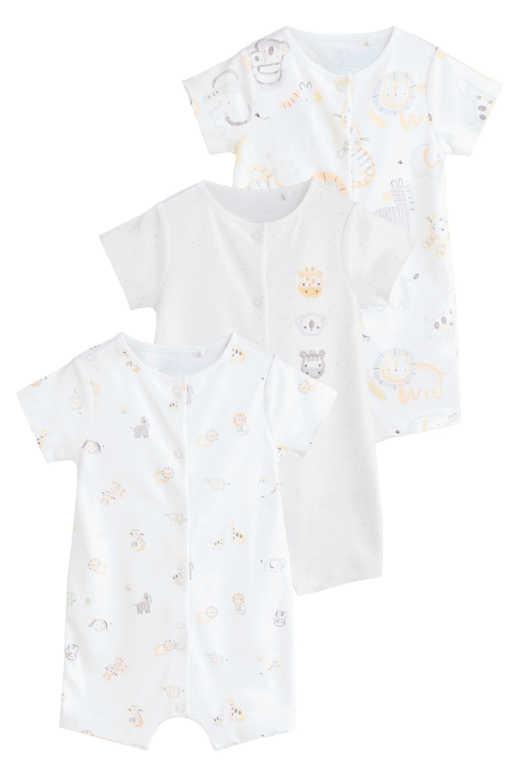 Strampler Babystrampler aus 100 % Baumwolle, 3er-Pack