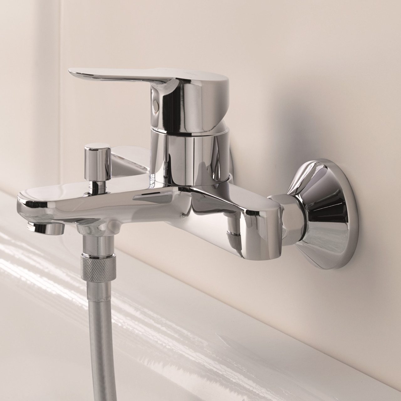Grohe Badewanne Grohe Badewannenarmatur BauEdge verchromt