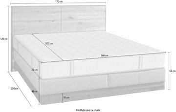 ADA premium Boxspringbett Clivia, in verschiedenen Größen erhältlich