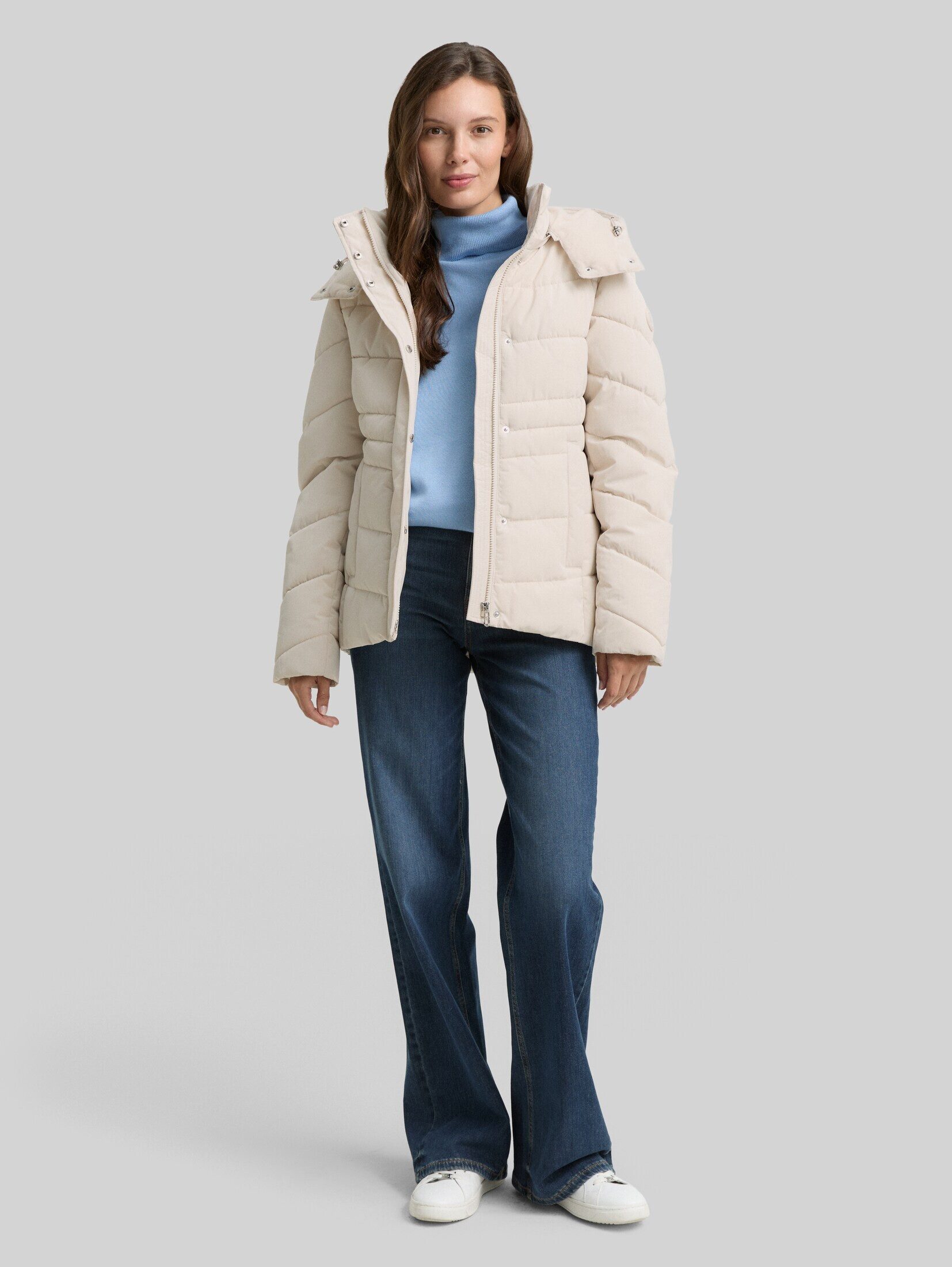 TOM TAILOR Steppjacke Jacken Puffer-Jacke mit abnehmbarer Kapuze