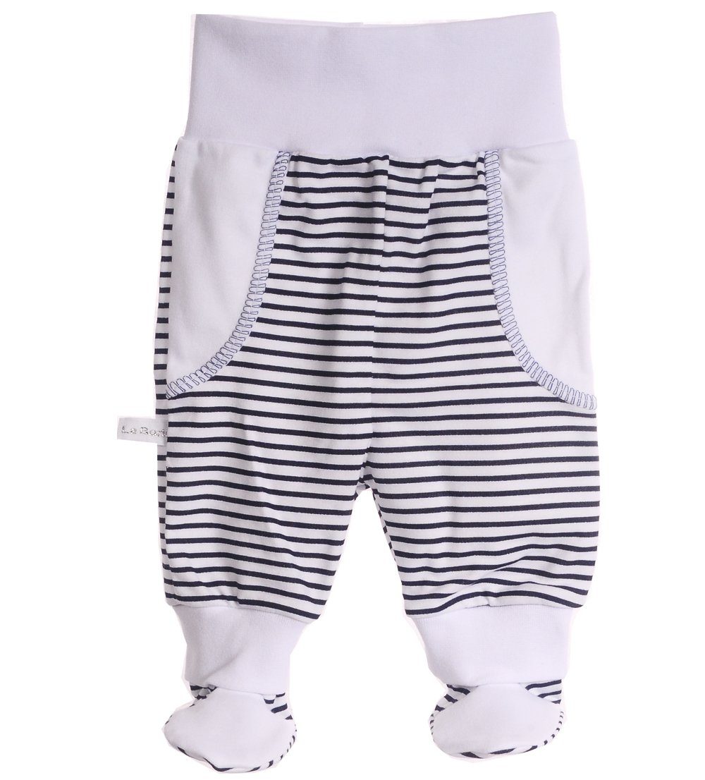 Schlupfhose Baby Hose mit Fuß Schlupfhose Babyhose gestreift