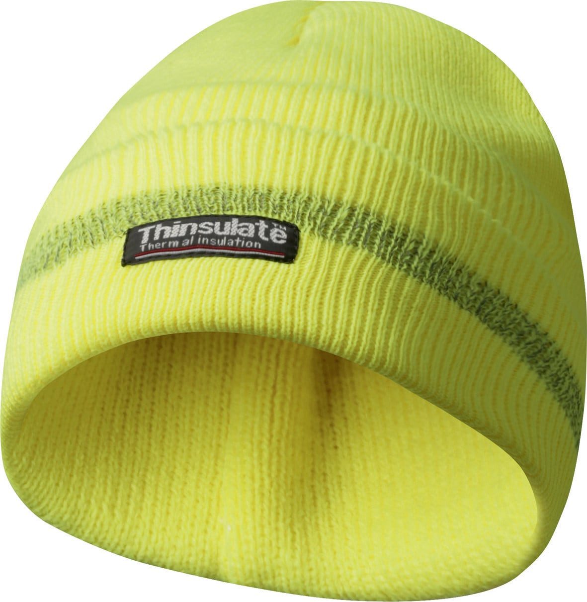 Gebol Beanie Gebol Mütze mit Reflektionsstreifen gelb
