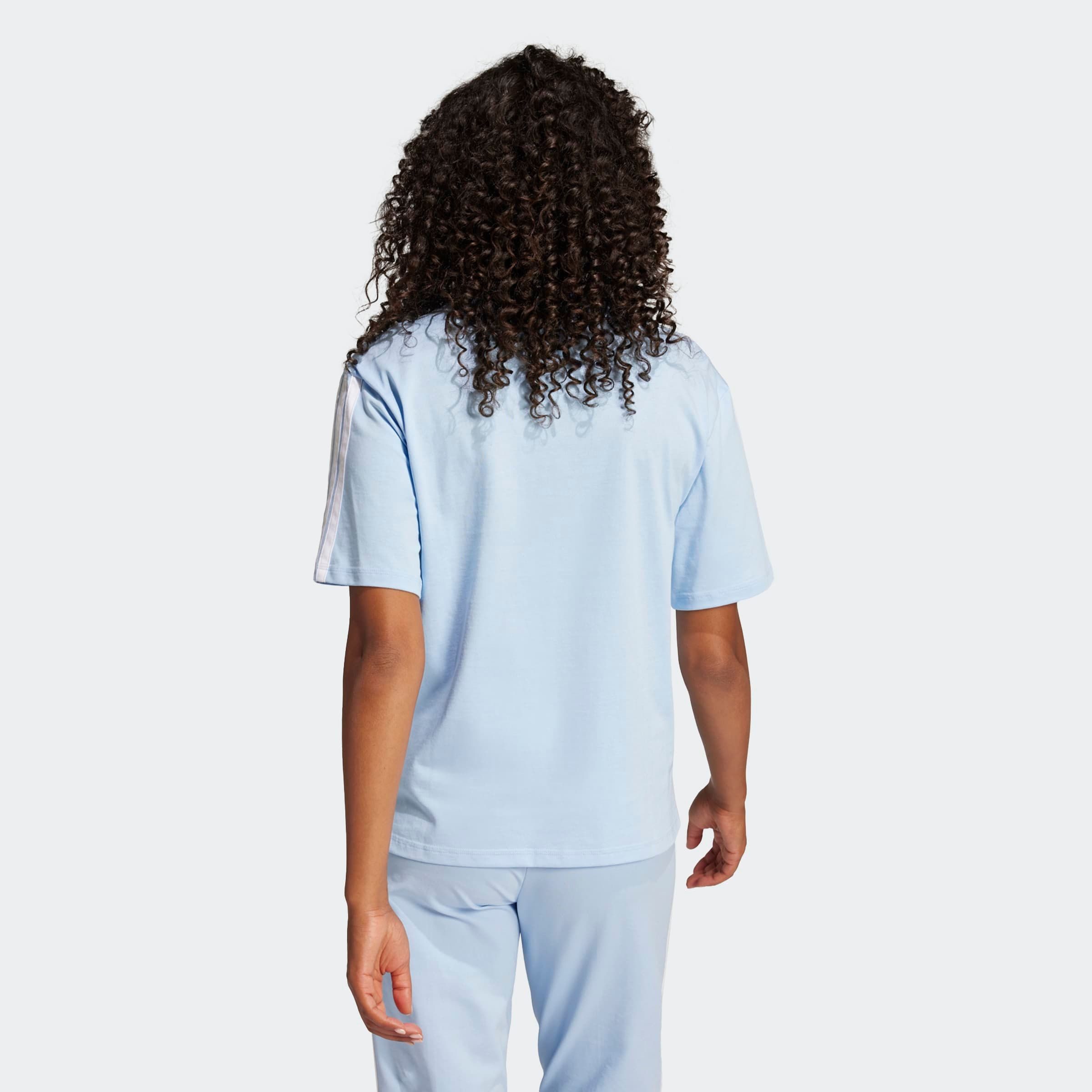 adidas Sportswear T-Shirt W 3S SJ BF T Kurzarmdesign, mit Rundhalsausschnitt, gerader Abschluss