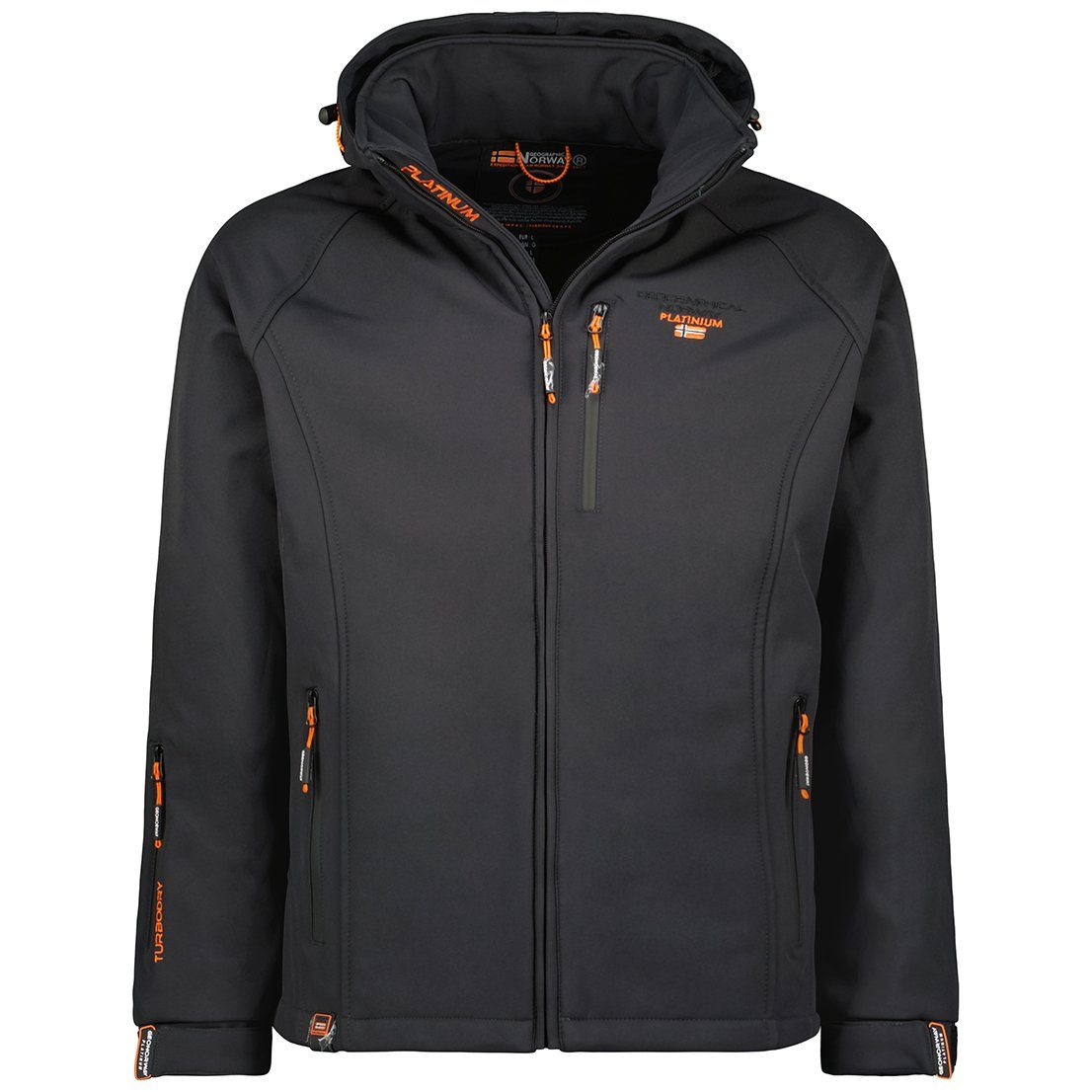 Geographical Norway Softshelljacke Herren Outdoor Jacke Brtaboo (1-St) Mit Kapuze GRAU