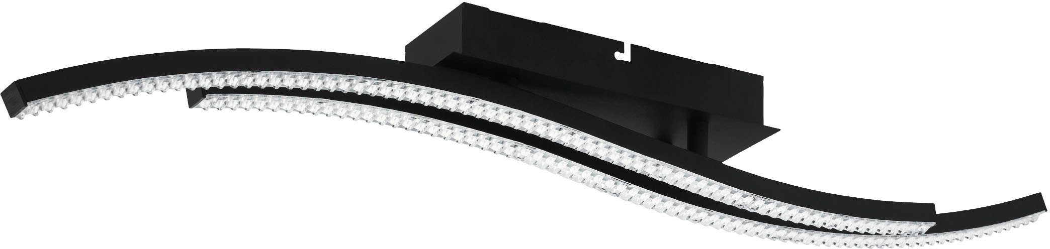 LEJIAS, - fest Deckenleuchte 21,5W - LED schwarz in Stahl Warmweiß aus EGLO Deckenleuchte Warmweiß, integriert,