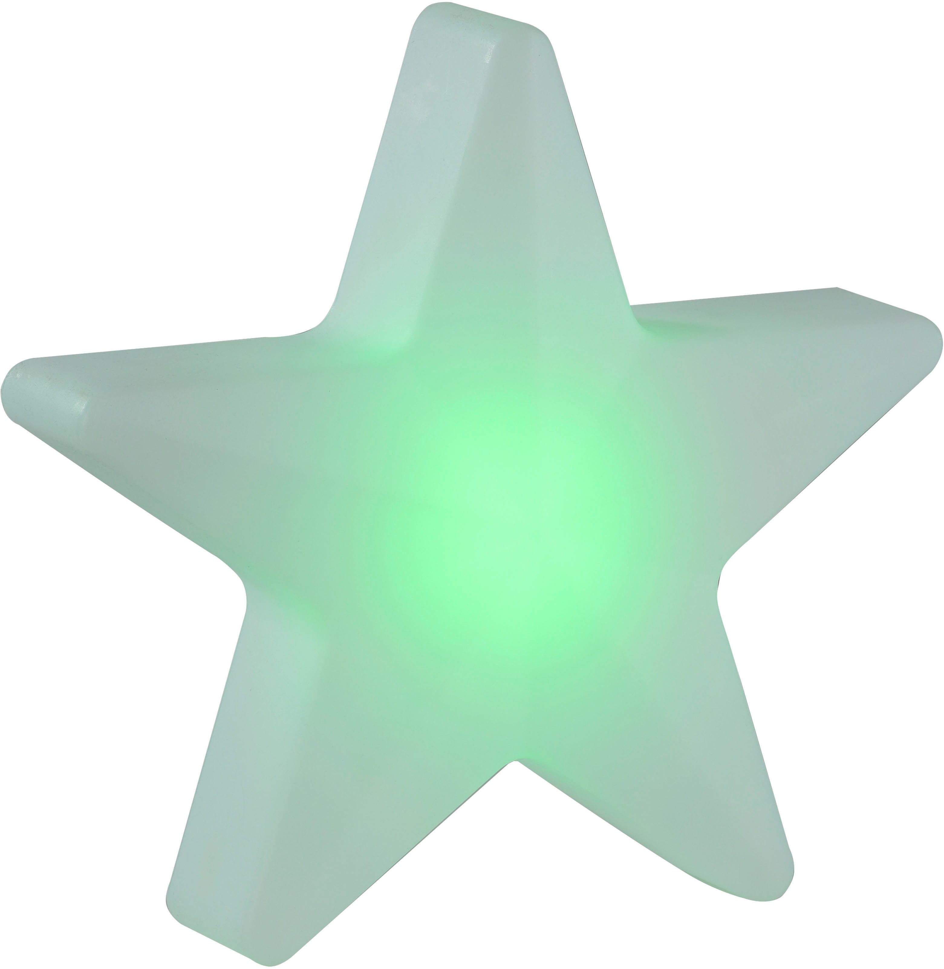 JUST LIGHT LED Gartenleuchte AKKU STAR, RGB, LED fest integriert, RGB, Akkubetrieben, IP44, Dimmbar über Infrarot-Fernbedienung, RGB+W