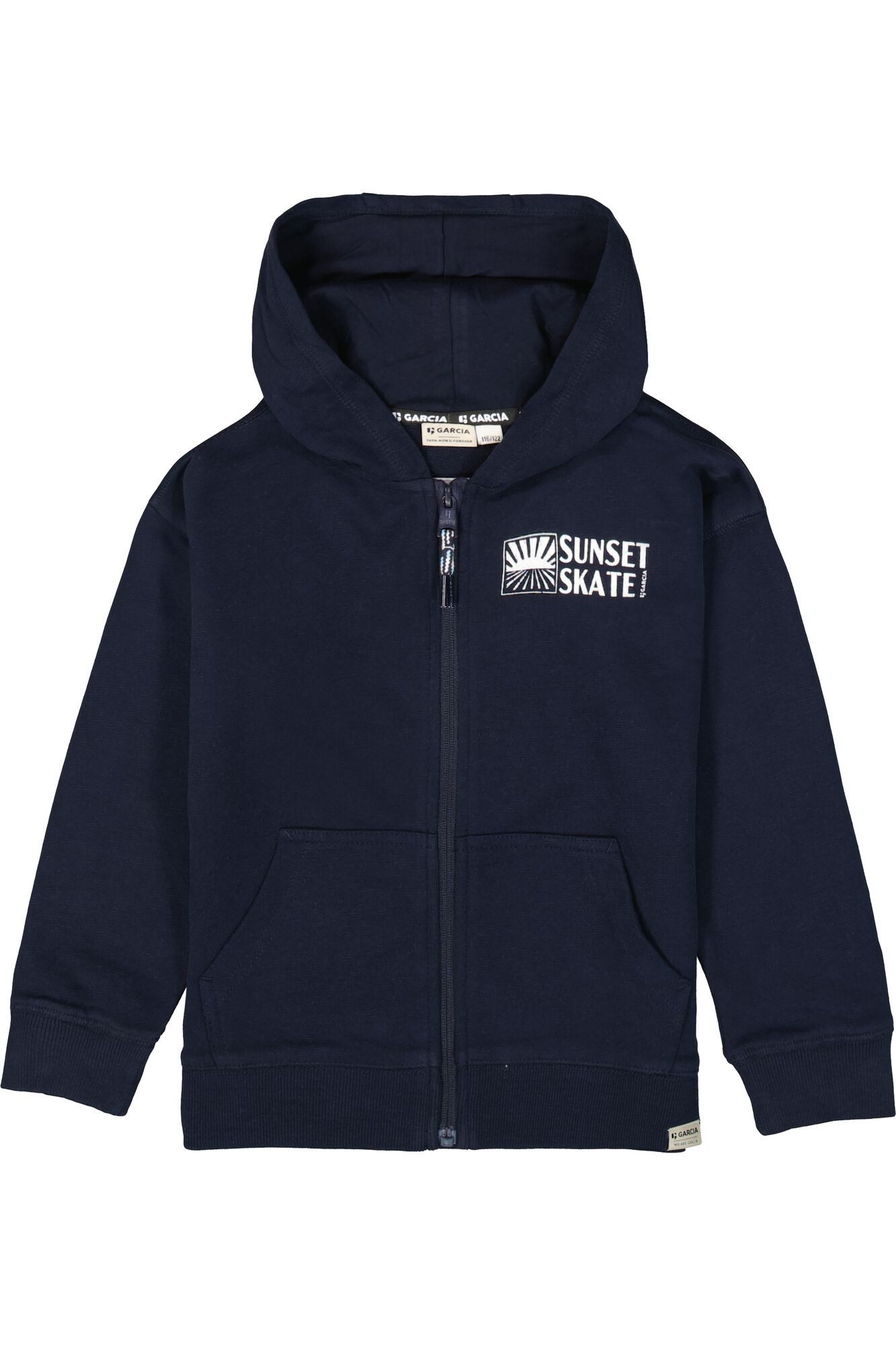 Garcia Sweatjacke Grafikprint auf Brust und Rücken