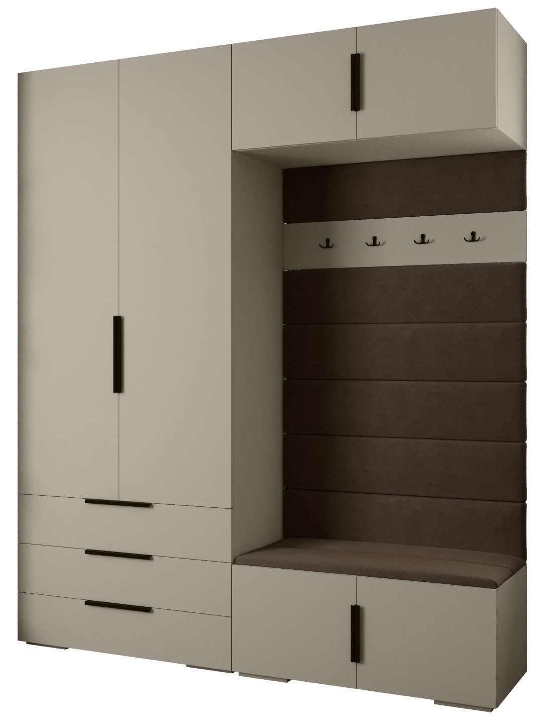 ABIKS MÖBEL Kompaktgarderobe INOVA 1 SATZ günstig online kaufen