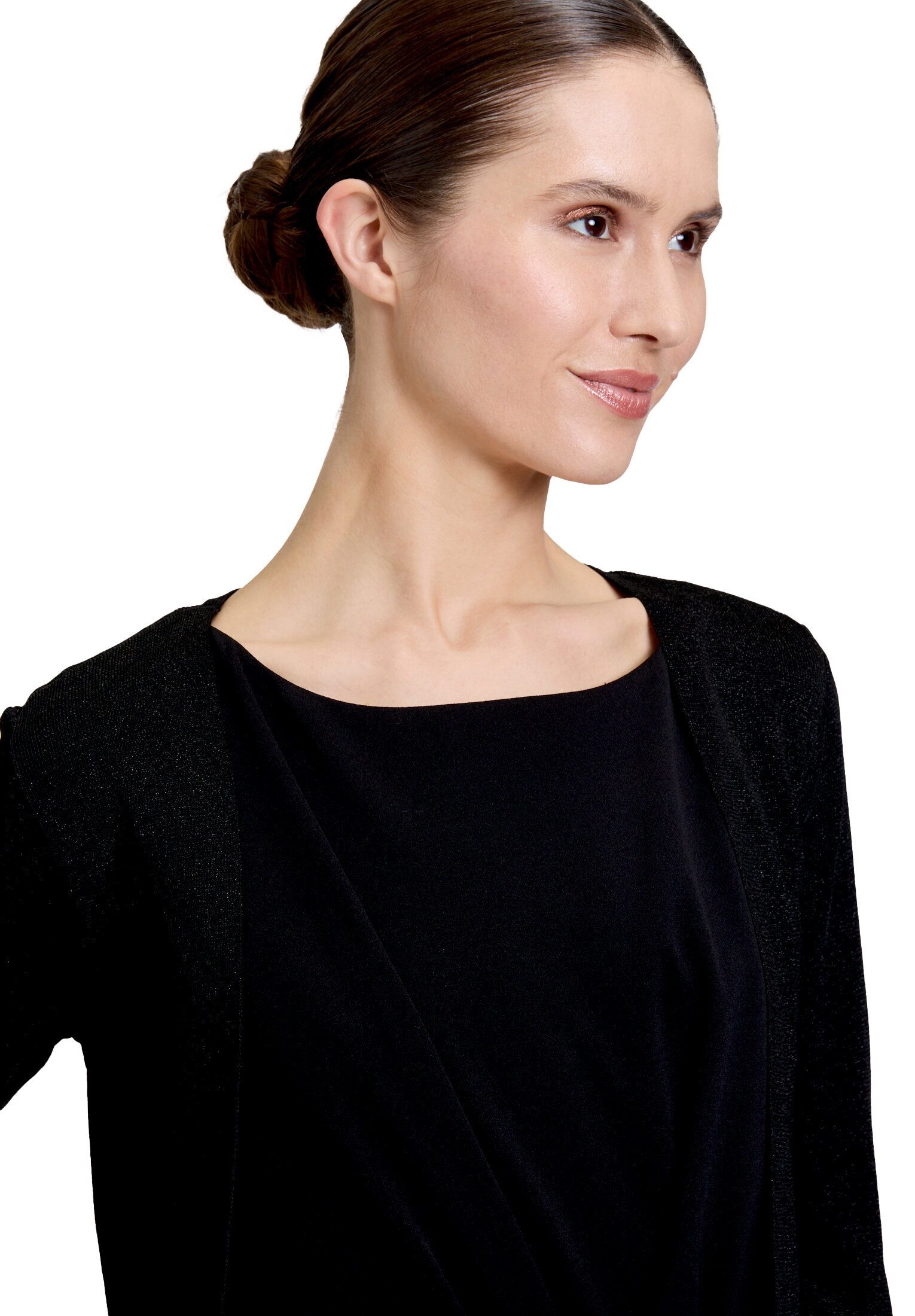 Vera Mont Strickjacke Damen ohne Verschluss (1-tlg) Glitzer