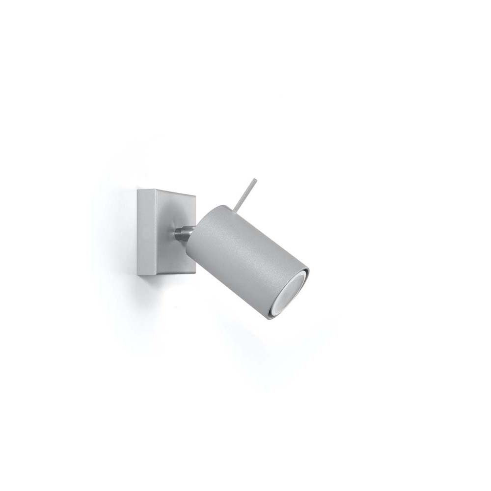 Wandleuchte Leuchtmittel Wandlampe Grau Esszimmer Spot Stahl inklusive, Wandleuchte, nicht etc-shop verstellbarer