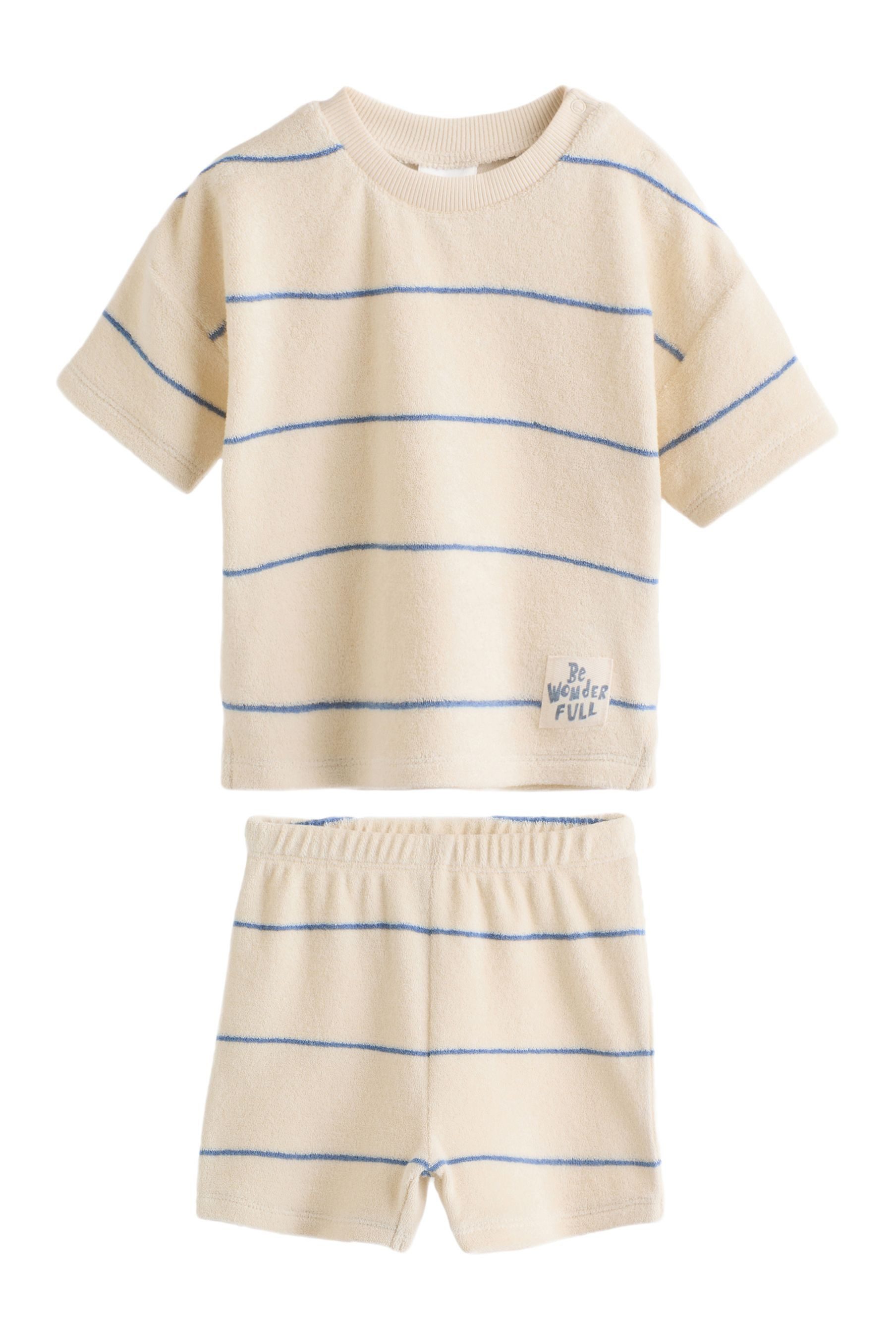 Next T-Shirt & Shorts Baby Frottee-Oberteil und Shorts im Set (2-tlg)