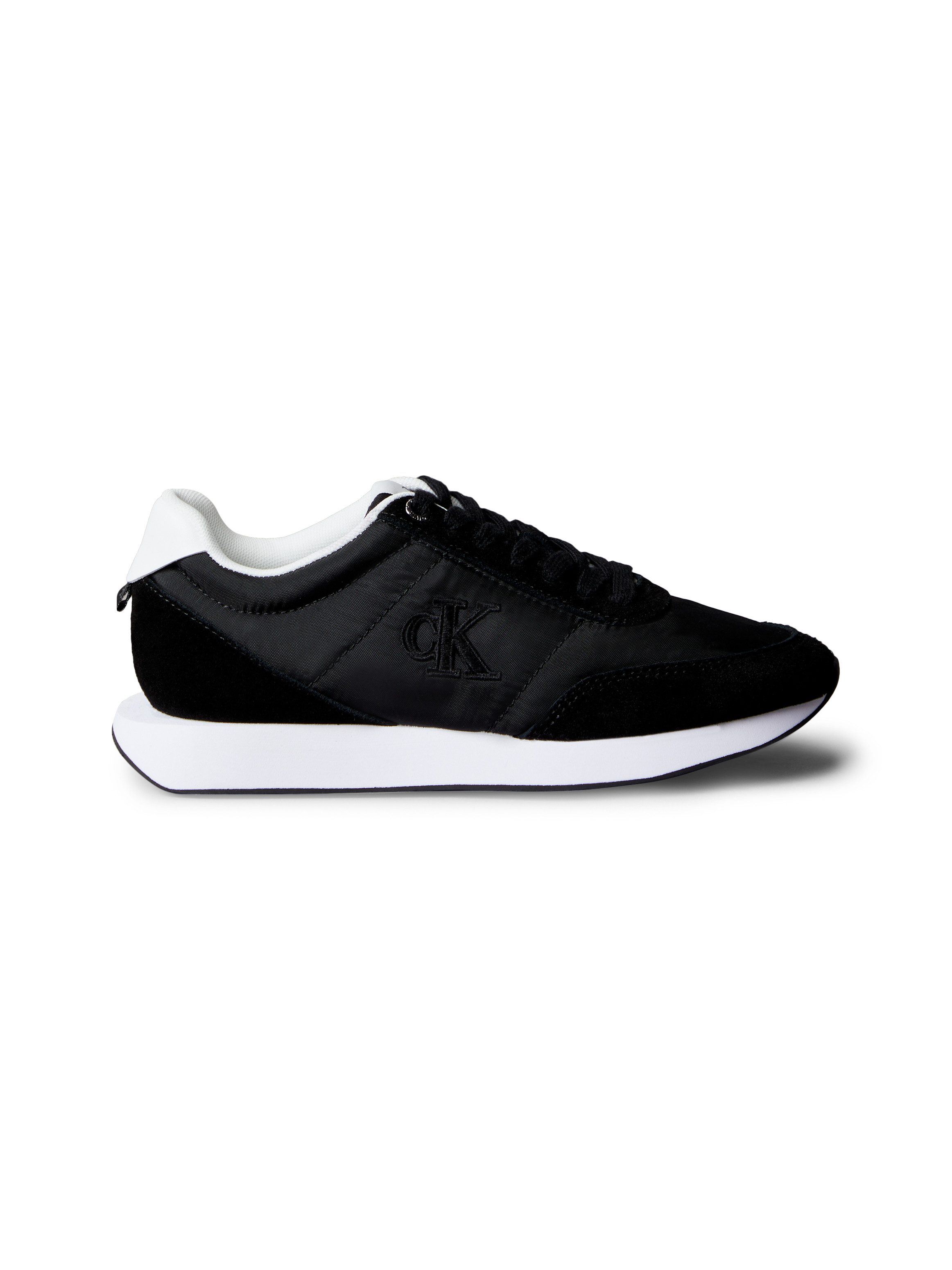 Calvin Klein Jeans RETRO RUNNER ESS MIX MAT Sneaker Schnürschuh, Runner-Sneaker, Freizeitschuh mit seitlichem CK-Logo – Bild 4 von 5