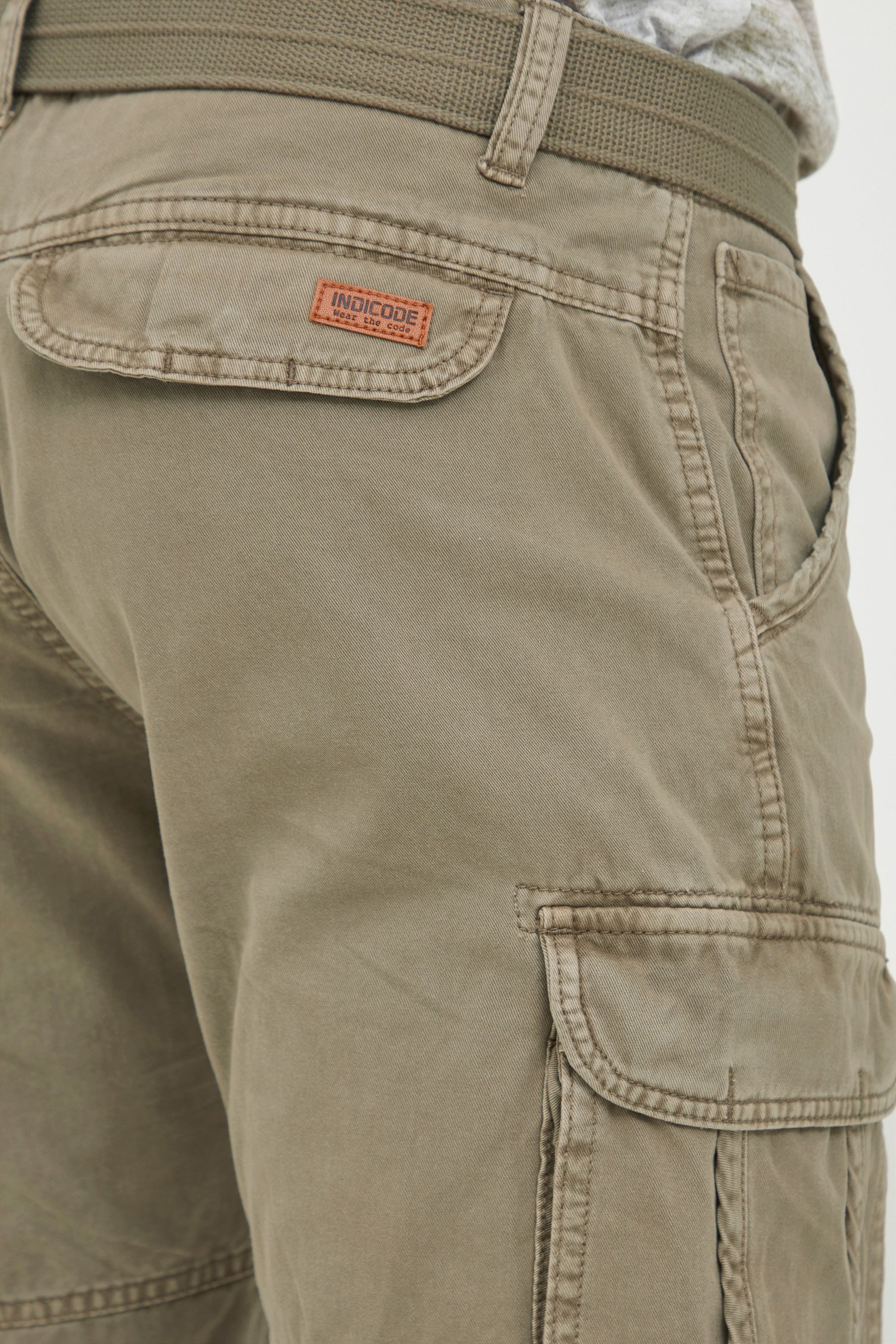 Indicode Cargoshorts IDCosta Kurze Hose mit Gürtel