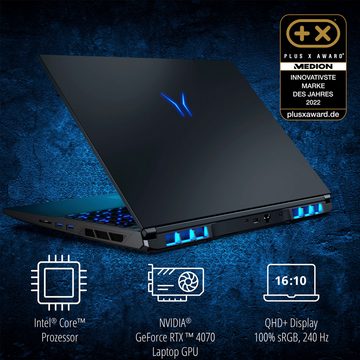 Medion® ERAZER Major X20 Gaming-Notebook (40,6 cm/16 Zoll, Intel Core i7 14700HX, GeForce RTX 4070, 1000 GB SSD)