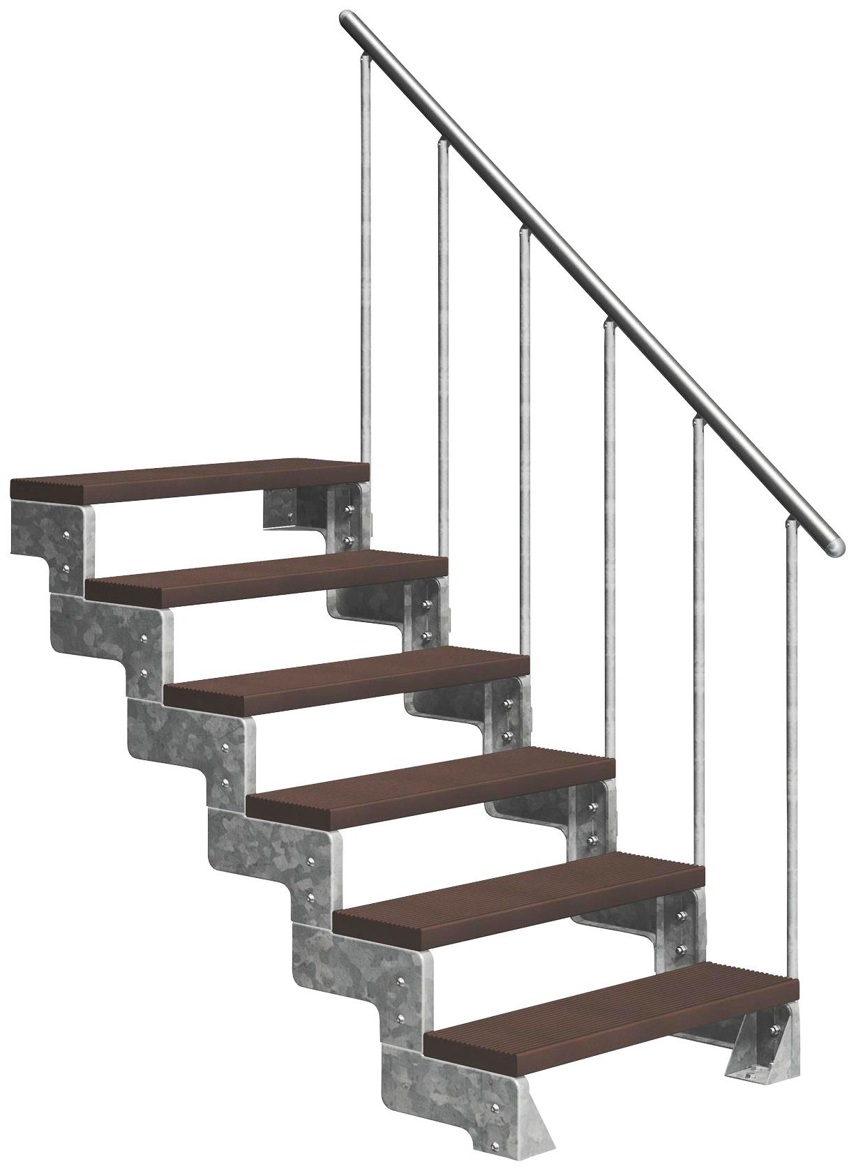 132 für TRIMAX®-Stufen Geschosshöhen Dolle offen, Außentreppe cm Stufen bis Gardentop, cm, 80