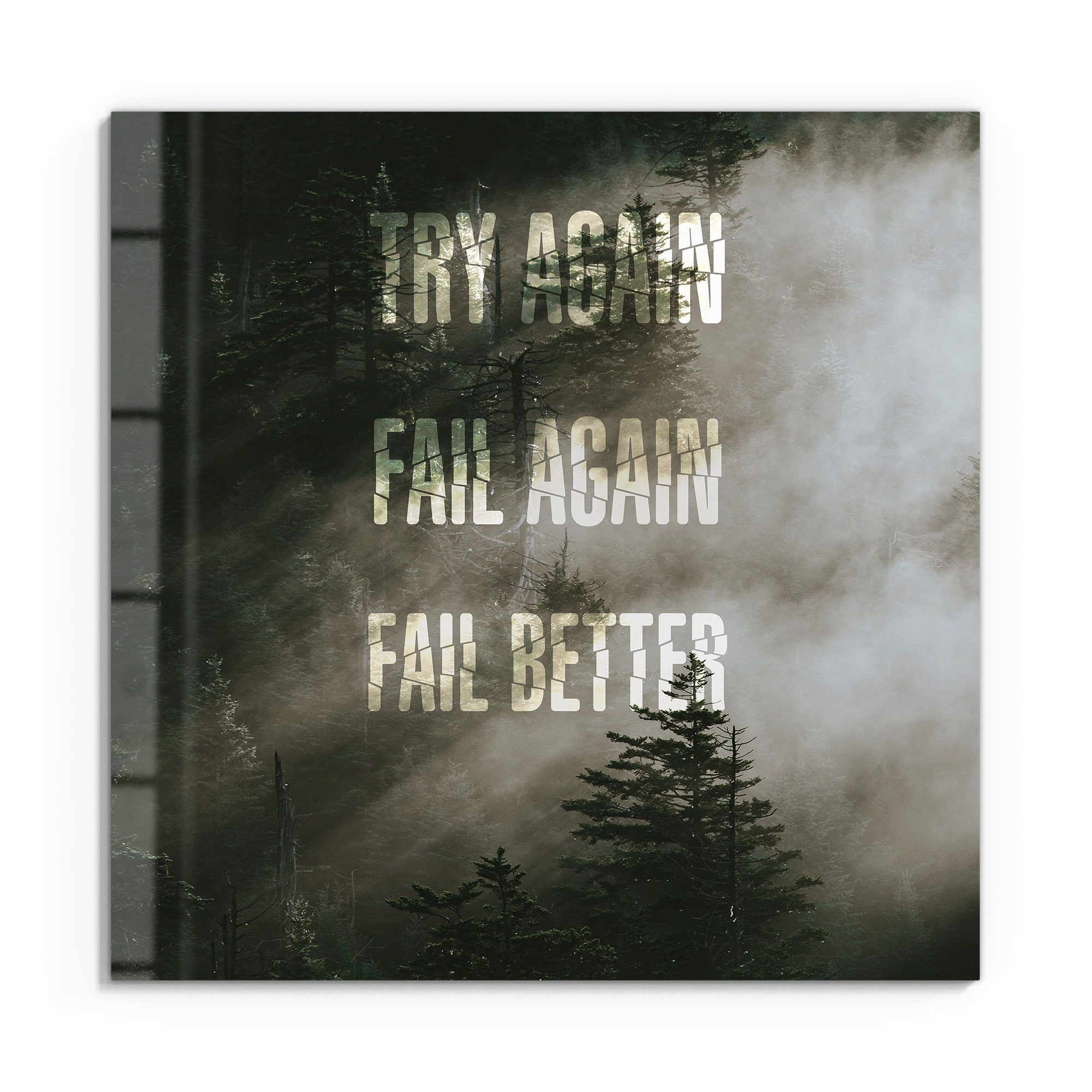 DEQOART Glasbild 'Neblige Weisheit', 'Neblige Weisheit', Glas Wandbild Bild günstig online kaufen