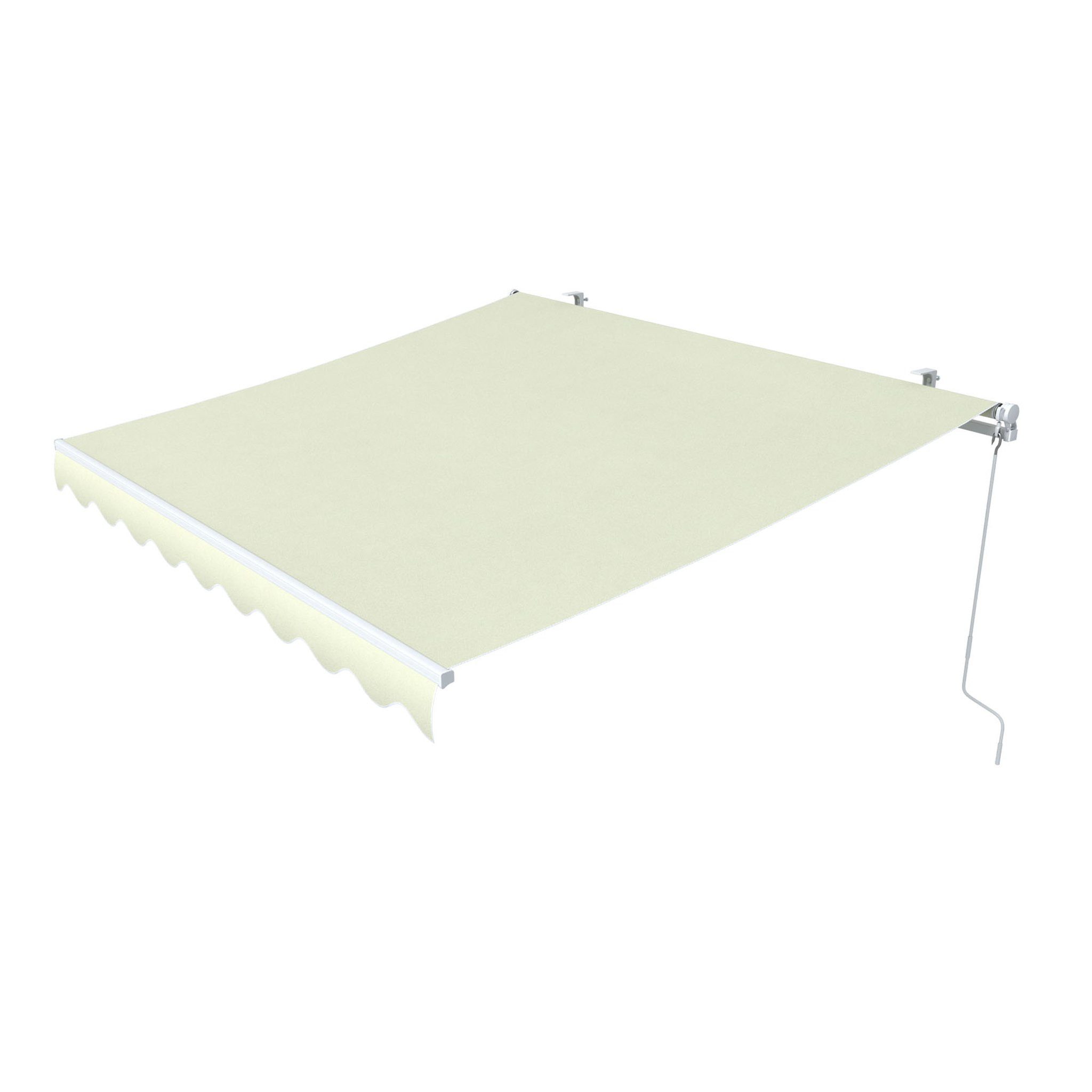paramondo Gelenkarmmarkise Gelenkarmmarkise Easy, 2,95 x 2 m / Stoff: Uni, hellbeige (1-St) 200 und 250 cm Ausfall, Montage an Decke und Wand