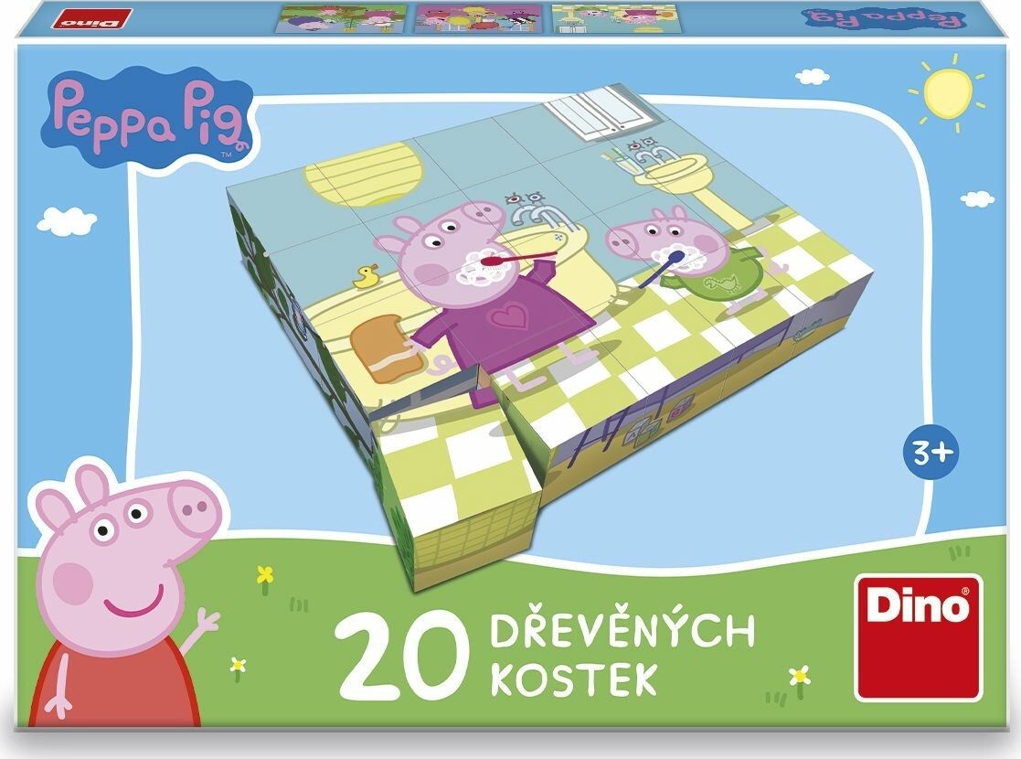 Dinotoys Stapelspielzeug DINO Peppa Pig Bildwürfel: Happy Day, 20 Würfel