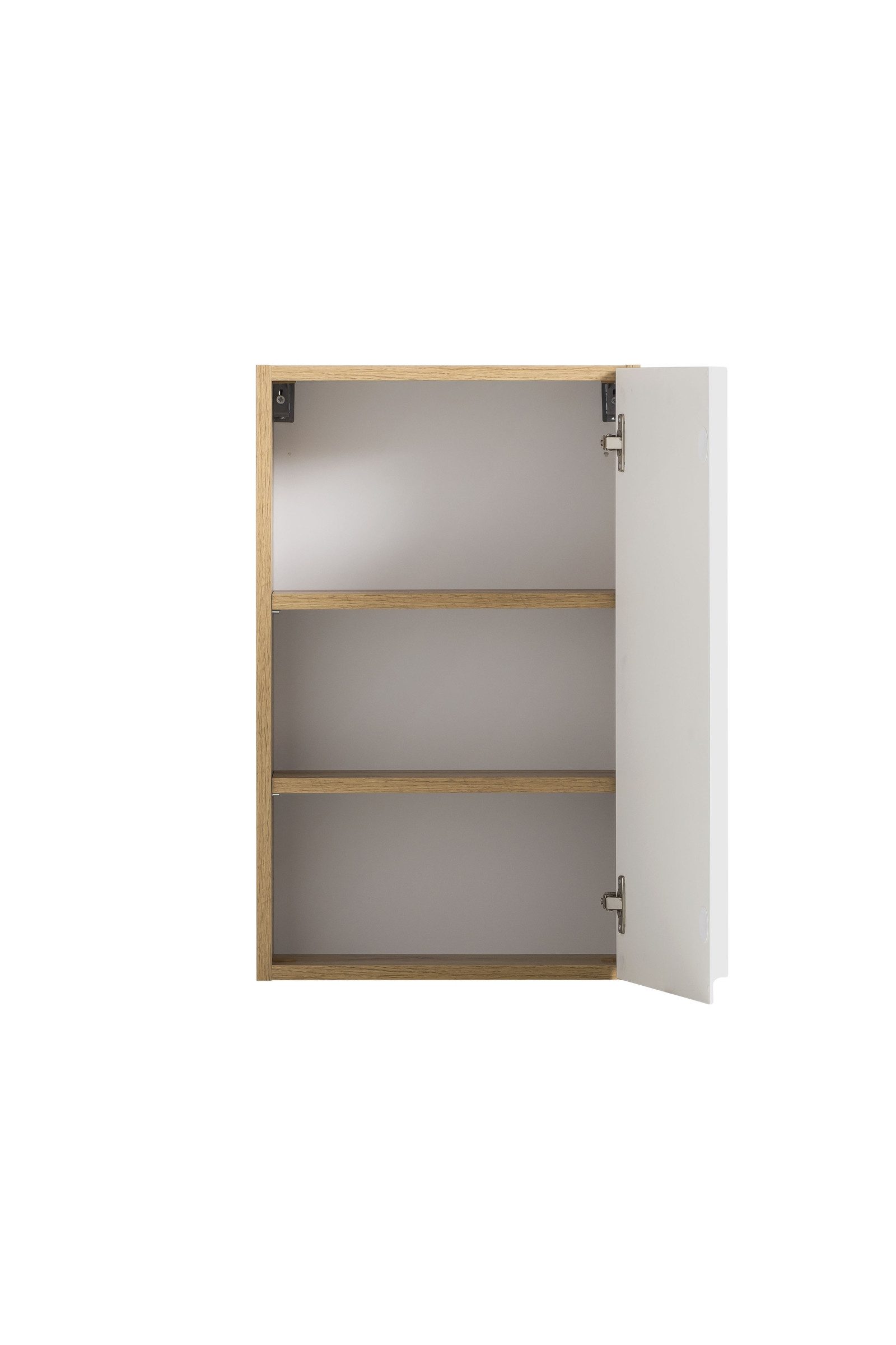 HELD MÖBEL Hängeschrank in weiß, Wotaneiche, MDF - 40x64x20cm (BxHxT)
