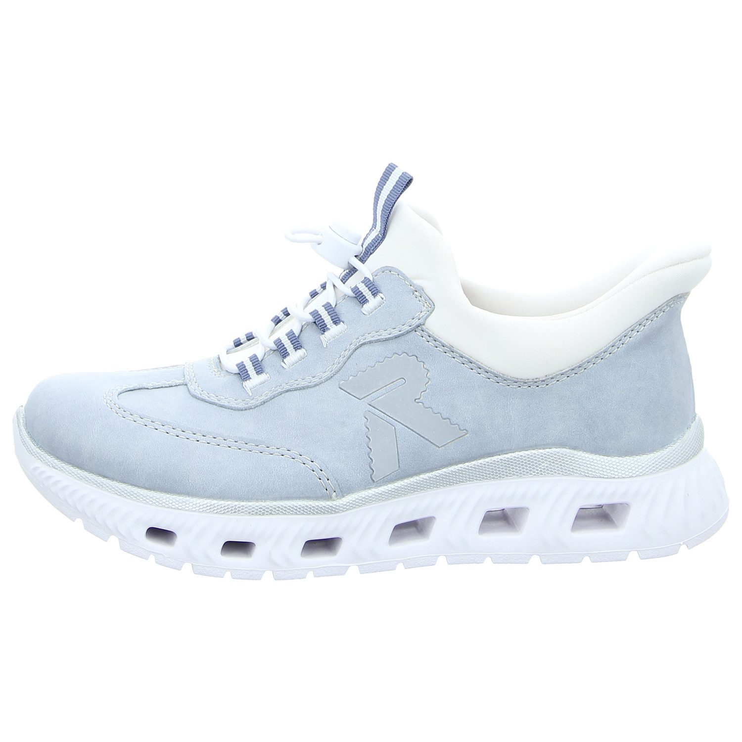 Rieker EVOLUTION bleu reinweiss Slipper günstig online kaufen