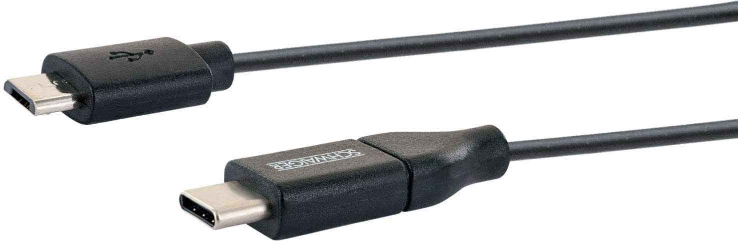 Schwaiger Schwaiger B634 1109 USB 3.1 Adapterkabel, Ladekabel Typ-C-Stecker Smartphone-Kabel