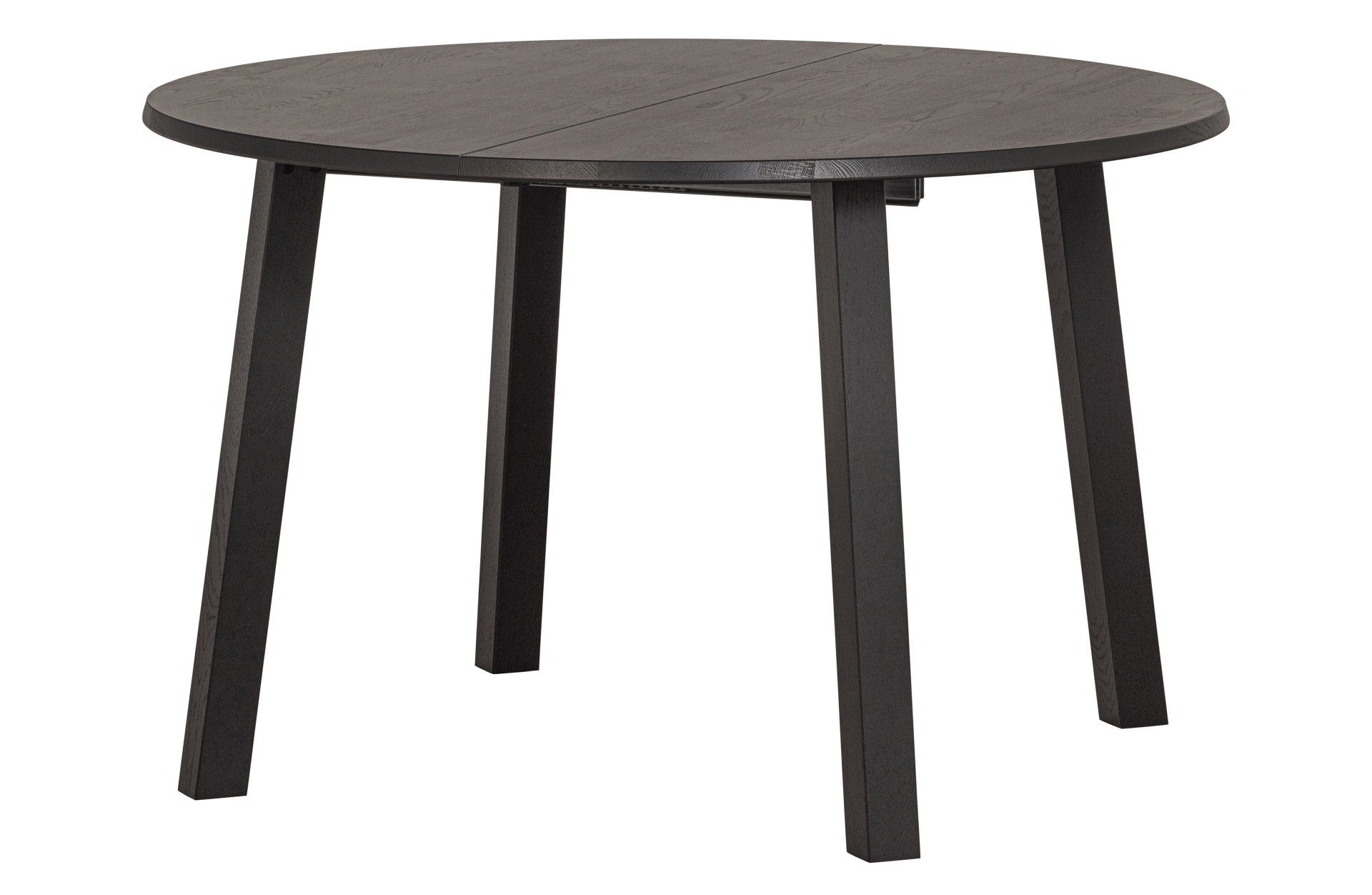 WOOOD Esstisch Lange Jan aus Eichenholz, Ausziehbar, Schwarz, Ausziehbar auf 160-200 cm