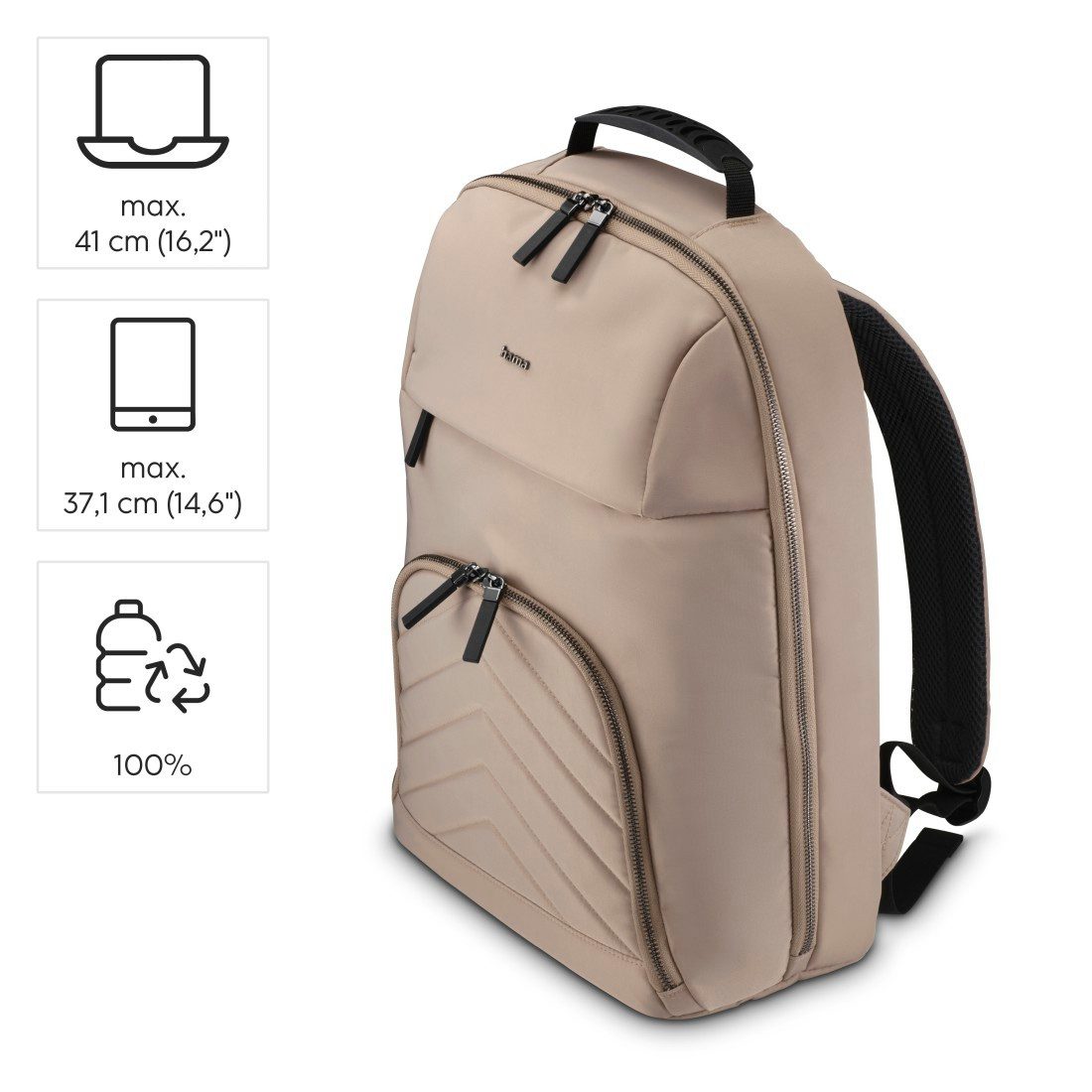 Hama Notebook-Rucksack Laptoprucksack bis 16,2“ (leicht, günstig online kaufen