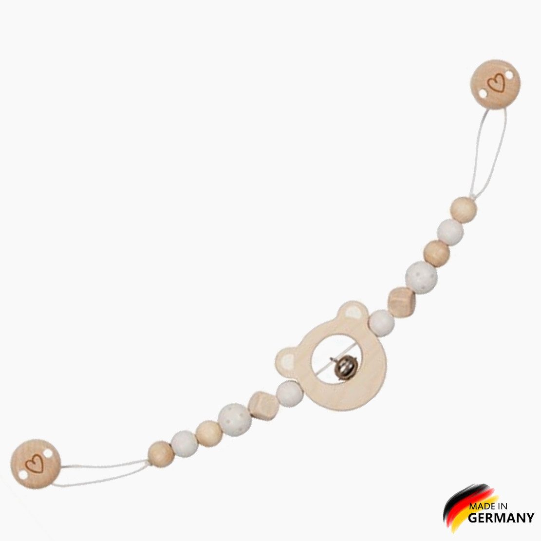 goki Kinderwagenkette Kinderwagenkette Bärenkopf mit Clips (packung, 1-tlg., set)